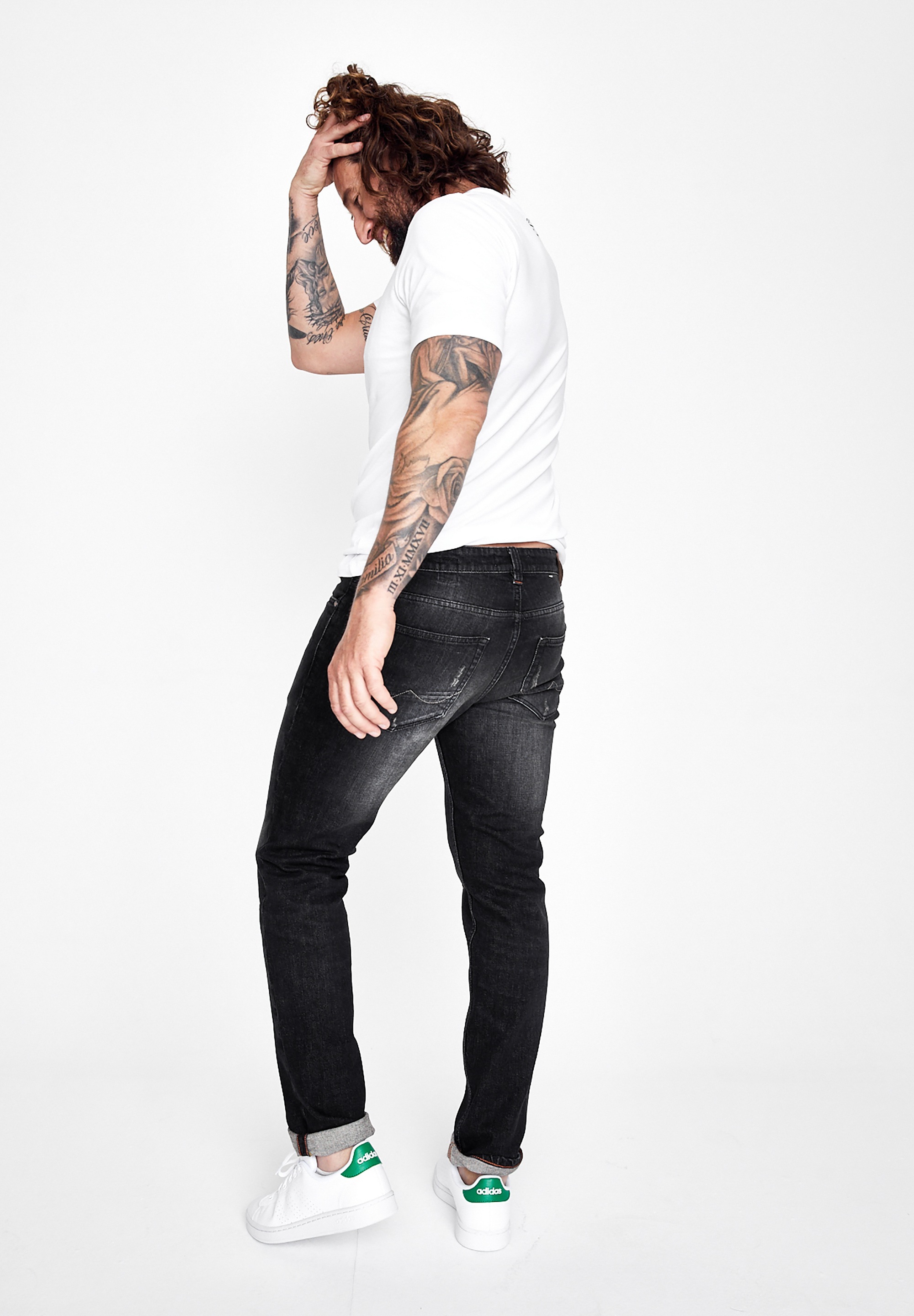 FIVE FELLAS Slim-fit-Jeans »DANNY«, nachhaltig, Italien, Stretch, coole Waschung