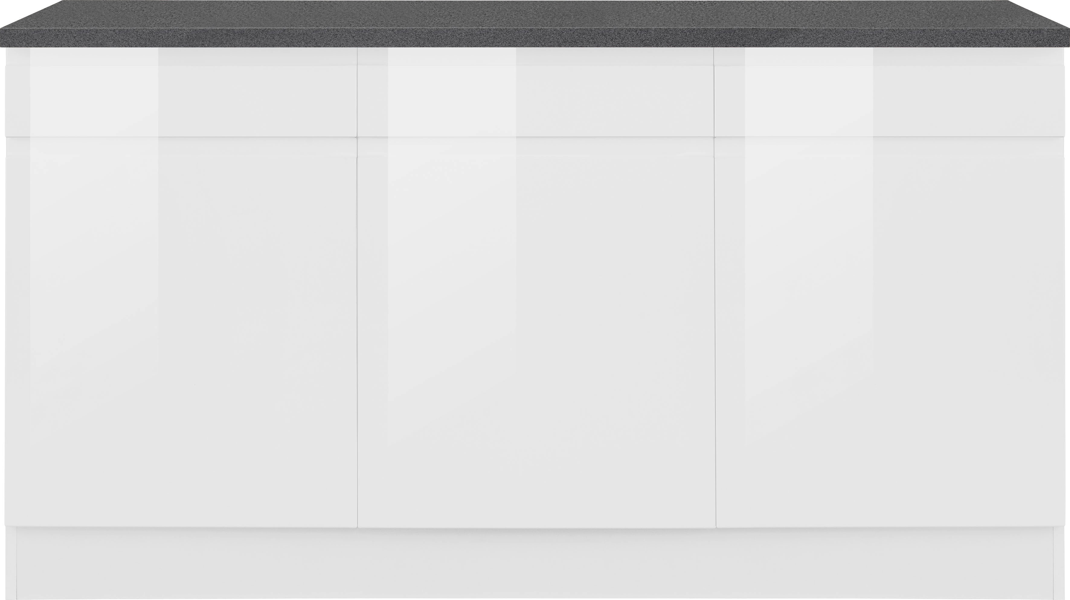 Thumbnail - HELD MÖBEL Unterschrank "Virginia", 85 cm hoch, 150 cm breit, 3 Schubladen, 3 Türen, griffloses Design
