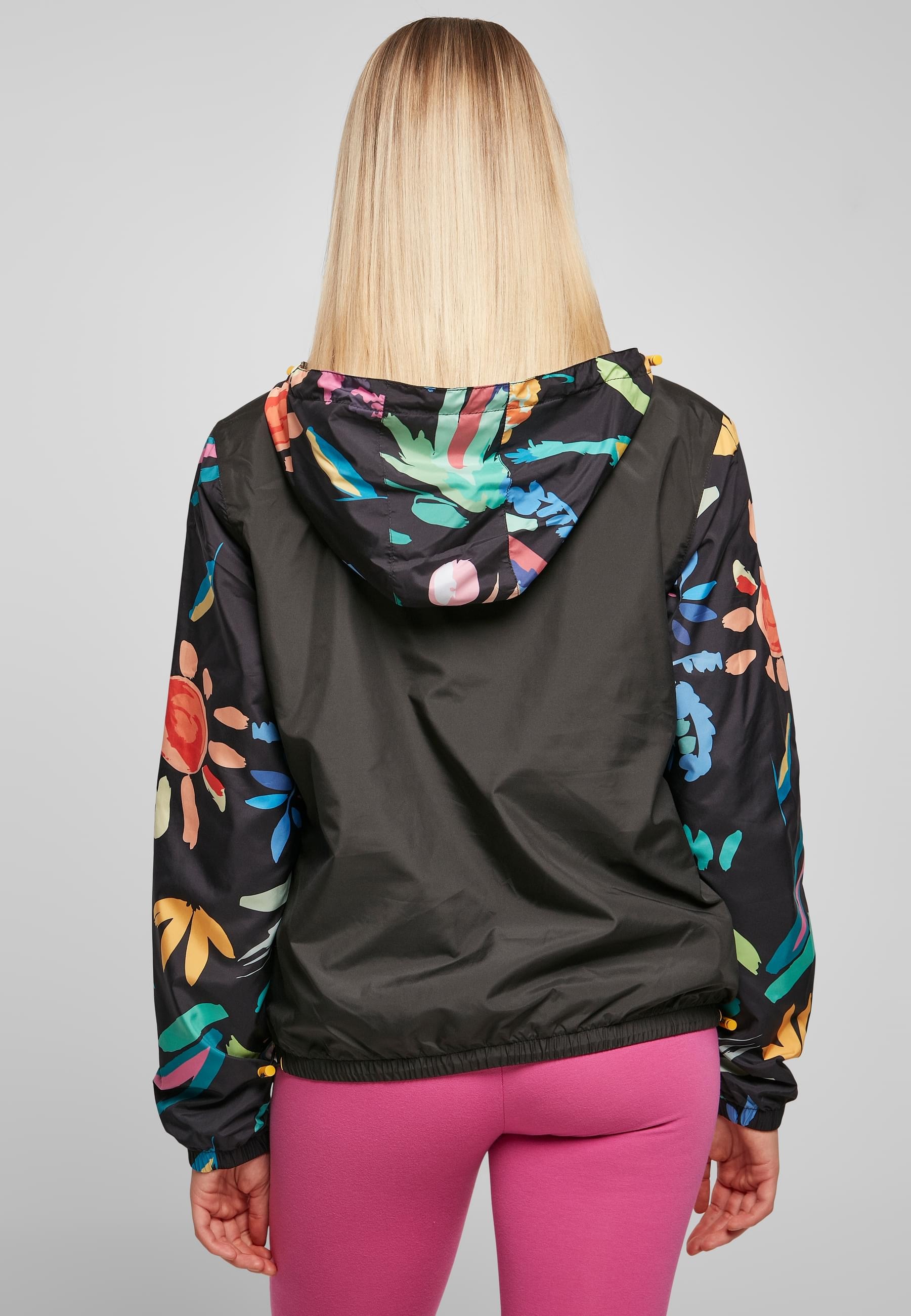 URBAN CLASSICS Allwetterjacke »Urban Classics Damen Ladies Mixed Pull Over Jacket«, (1 St.), mit Kapuze