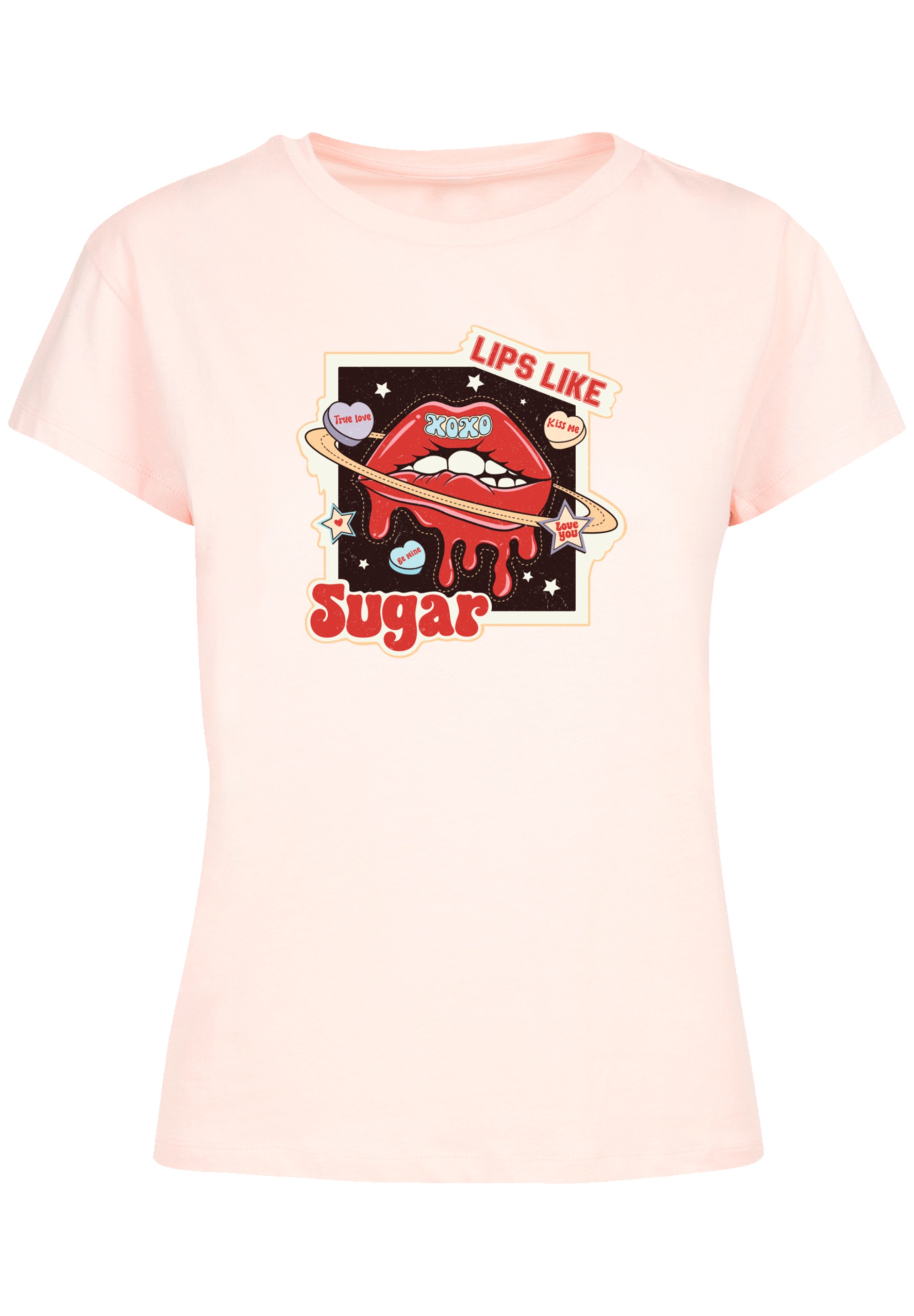 F4NT4STIC T-Shirt "Lips like sugar retro fashion Valentinstag", Premium Qua günstig online kaufen