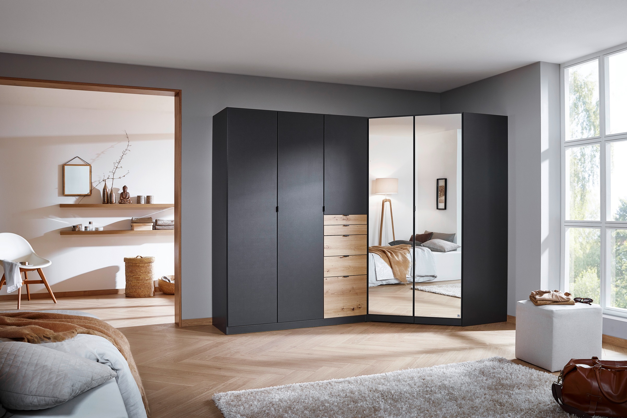rauch Schrank-Set "Kleiderschrank Schrank Garderobe Wäscheschrank Ankleide günstig online kaufen