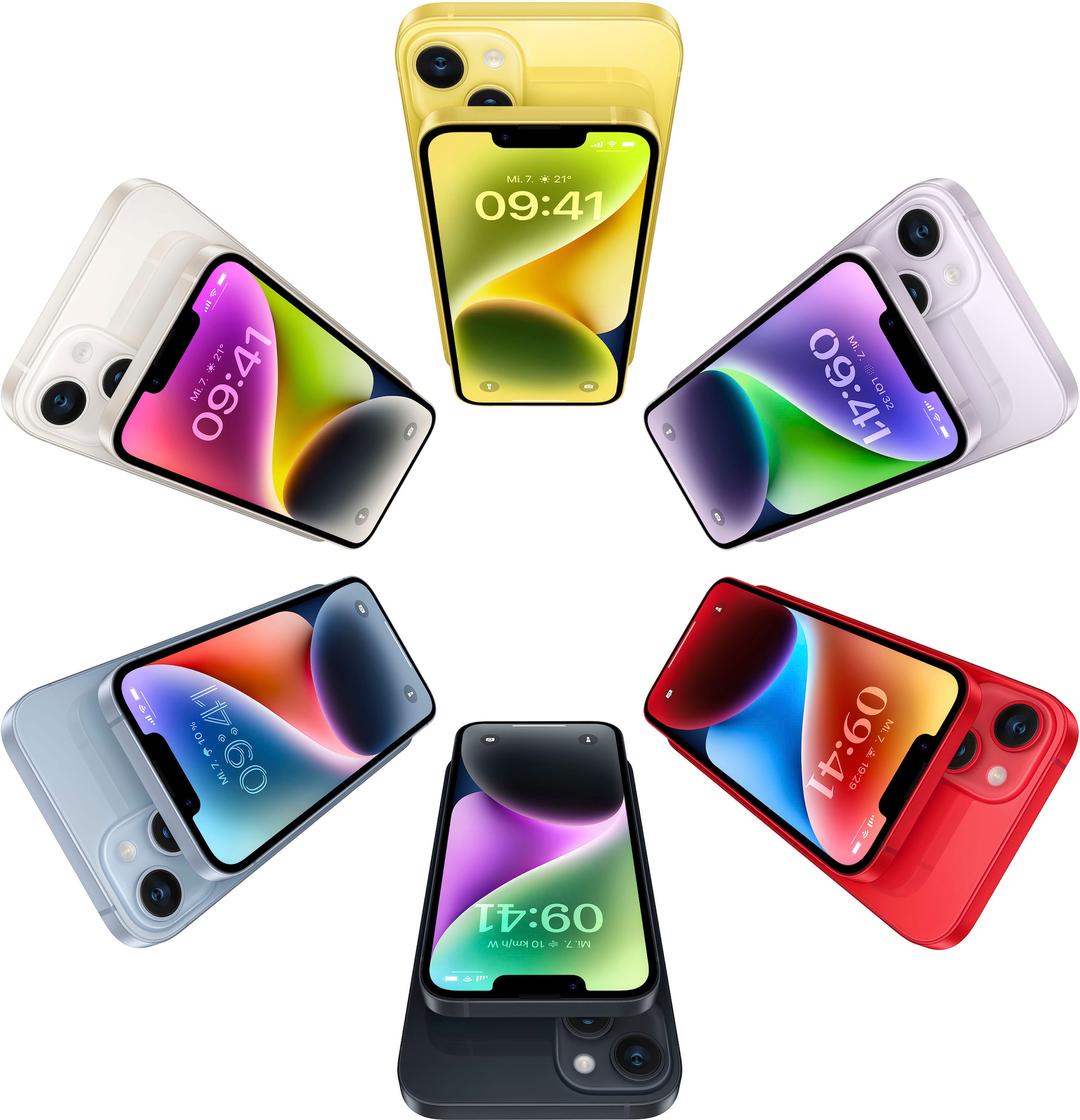 Apple Smartphone »iPhone 14 Plus 256GB«, gelb, 17 cm/6,7 Zoll, 256 GB Speicherplatz, 12 MP Kamera