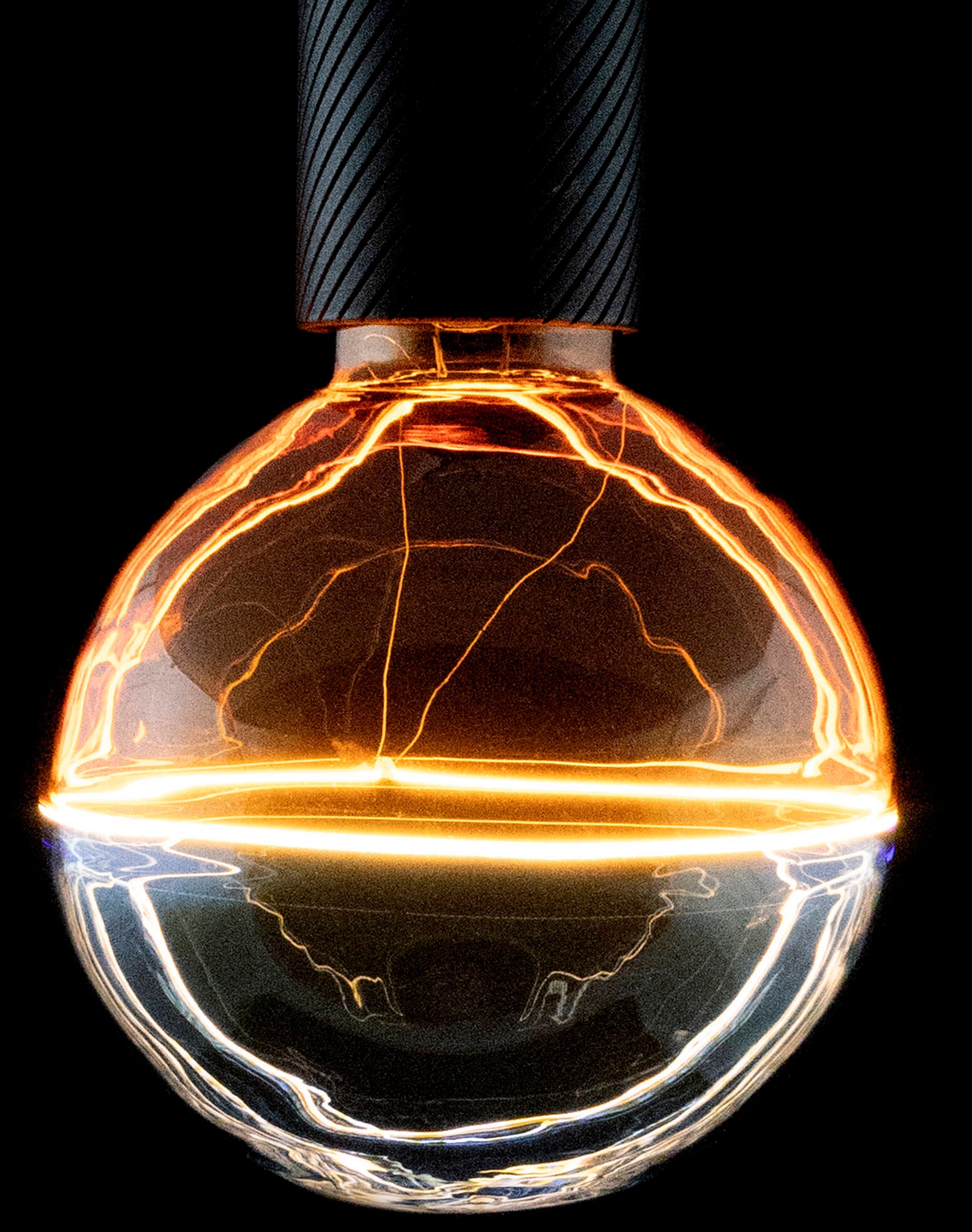 SEGULA LED-Leuchtmittel »LED Illusion Globe 127 2tones amber blue«, E27, 1 St., Extra-Warmweiß, 2-farbiges Glas
