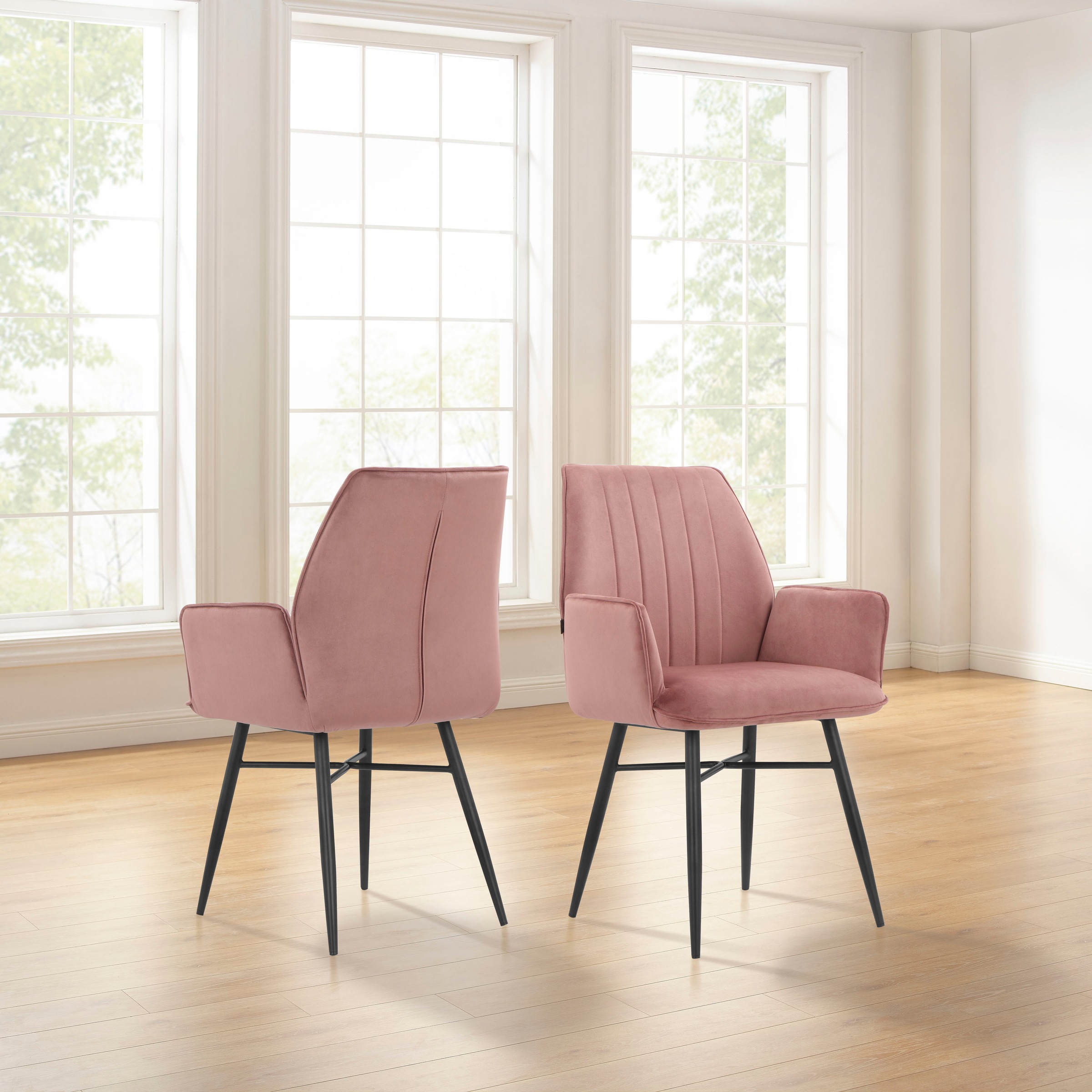 Leonique Esszimmerstuhl "Hrodwyn" () 2 Stk.Sitz gepolstert, mit horizontale günstig online kaufen