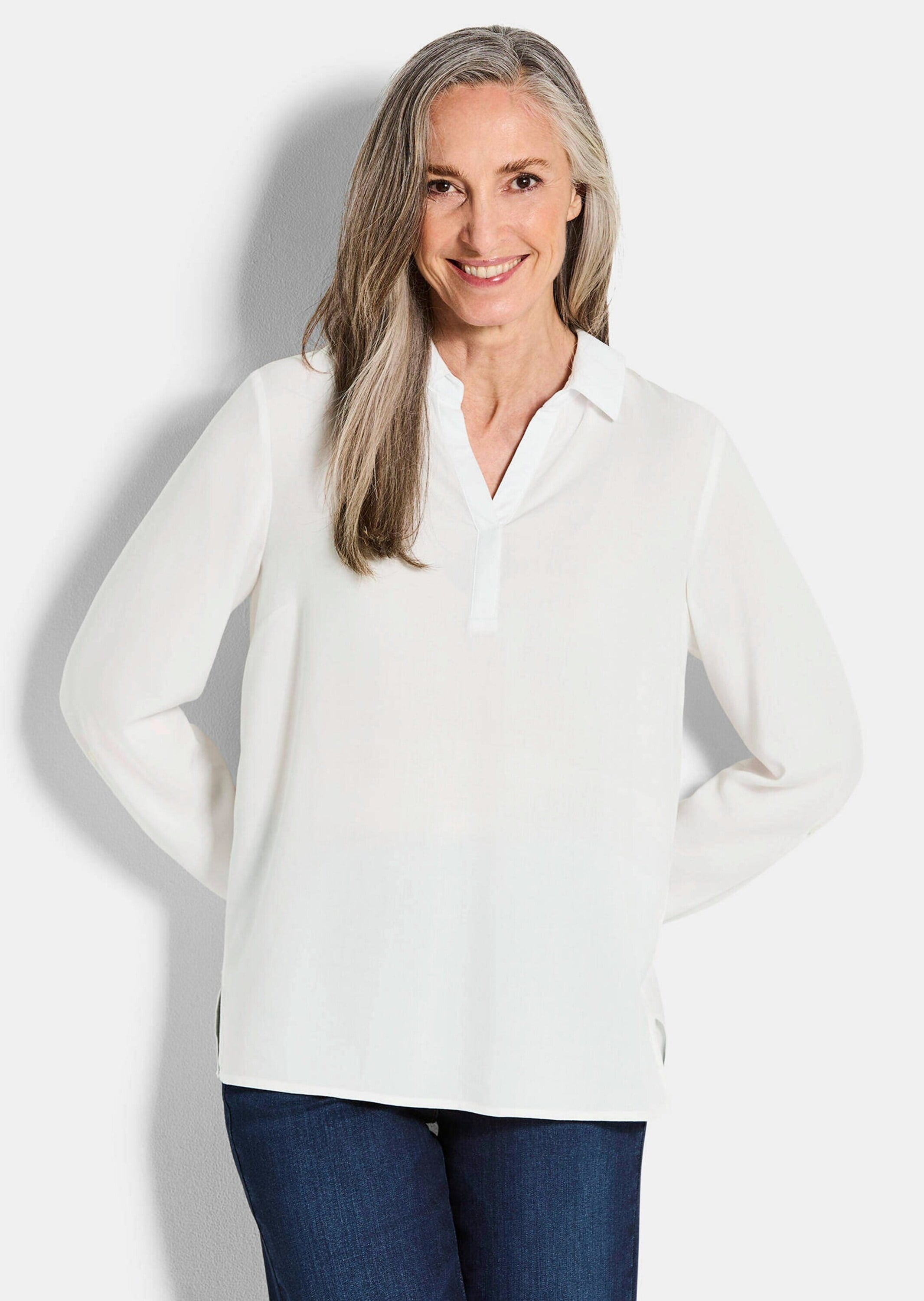 GOLDNER Klassische Bluse »Schlupfbluse aus reiner Viskose«