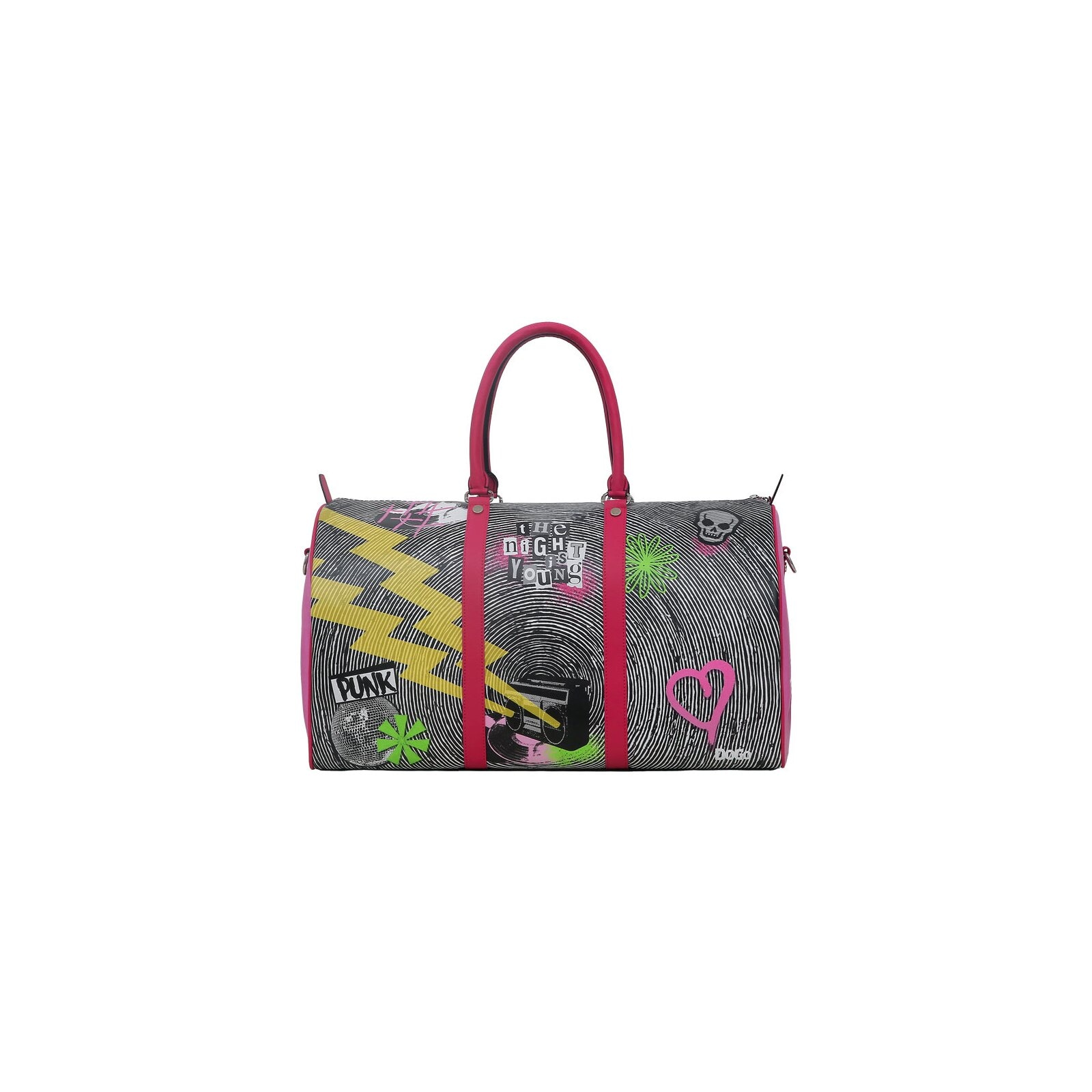 DOGO Reisetasche "Reisetasche Snugline - Night Is Young Handgepäck Reisetasche", bunt, Kunstleder, Taschen, Handgefertigt
