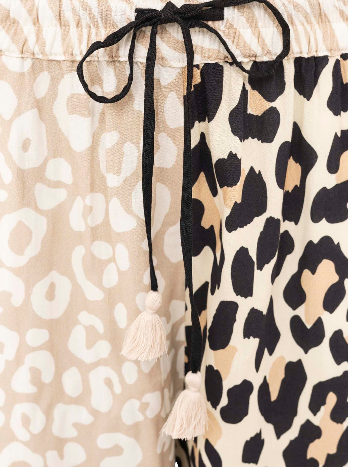 Zwillingsherz Shirtbluse »"Leo Love"«, Set mit Leo Muster aus Viskose, lange Hose und Bluse