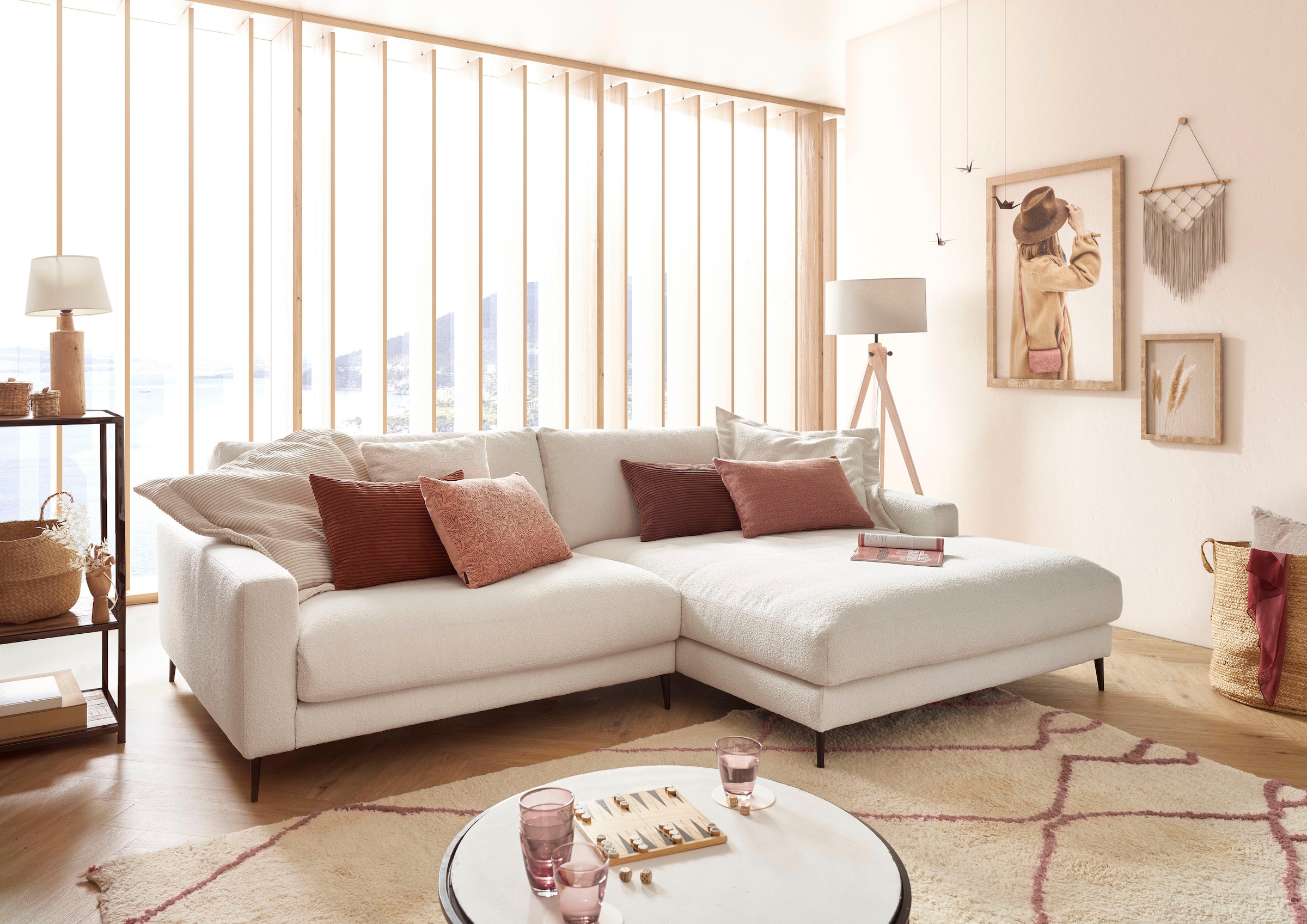 INOSIGN Ecksofa "Downtown, B/T/H: 272/190/84 cm L-Form", weicher Sitzkomfor günstig online kaufen