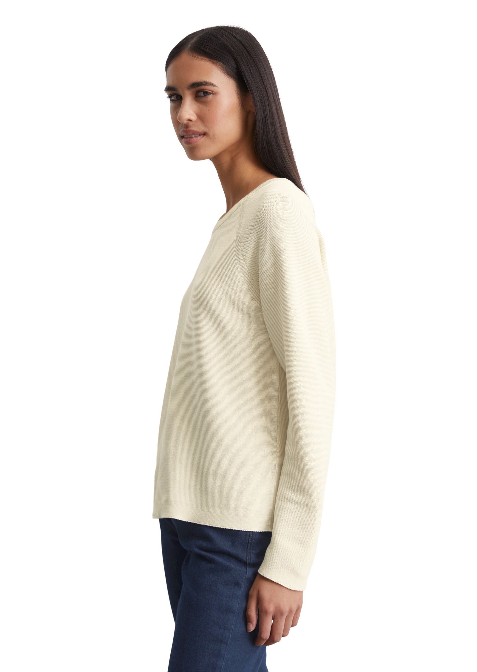 Marc O'Polo DENIM Strickpullover »aus reinem Organic Cotton«