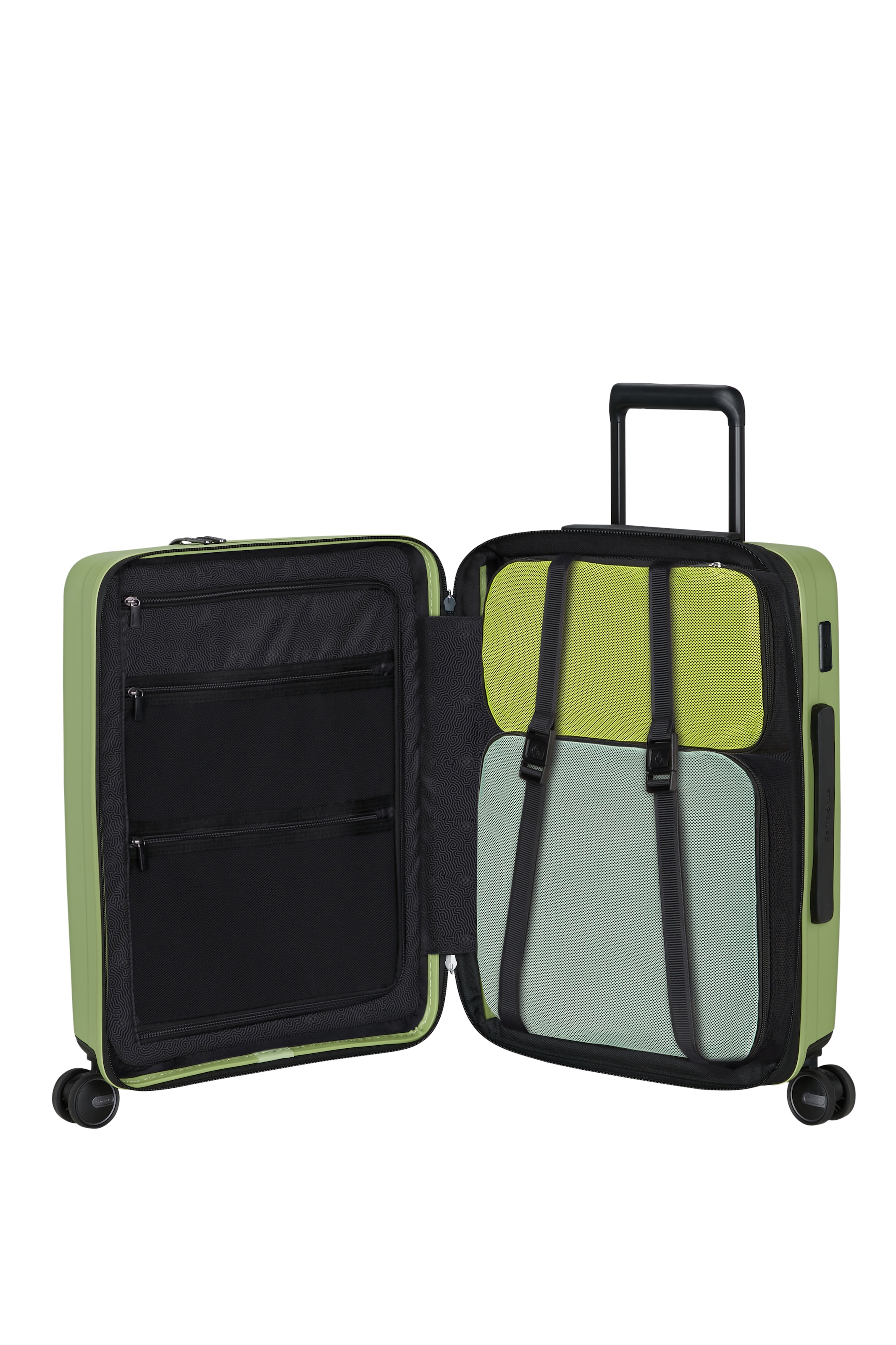 Samsonite Hartschalen-Trolley »RESTACKD, verschiedene Größen und Farben« mit Packtaschen,  42 l 4 Rollen für Urlaub, Reise, Ferien und Geschäftsreise, mit Volumenerweiterung