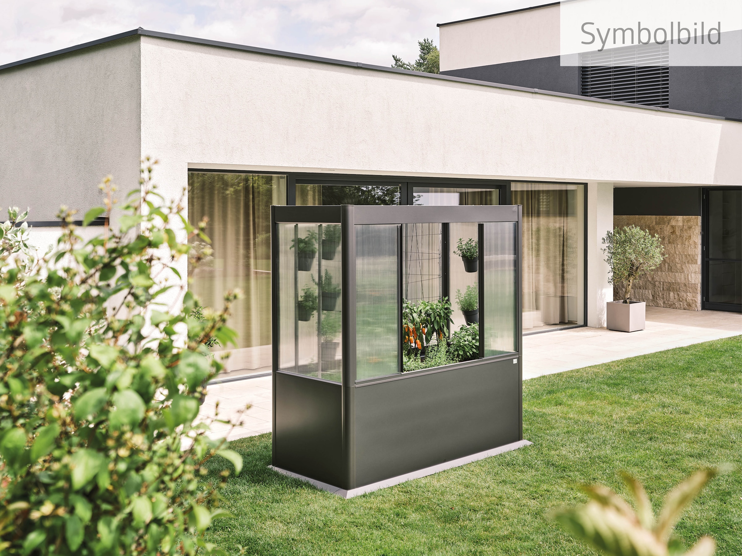 Biohort Gewächshaus »Florentina Gr.2x1 mini, verschieden Farben« kompaktes Gewächshaus für hochwachsende Pflanzen
