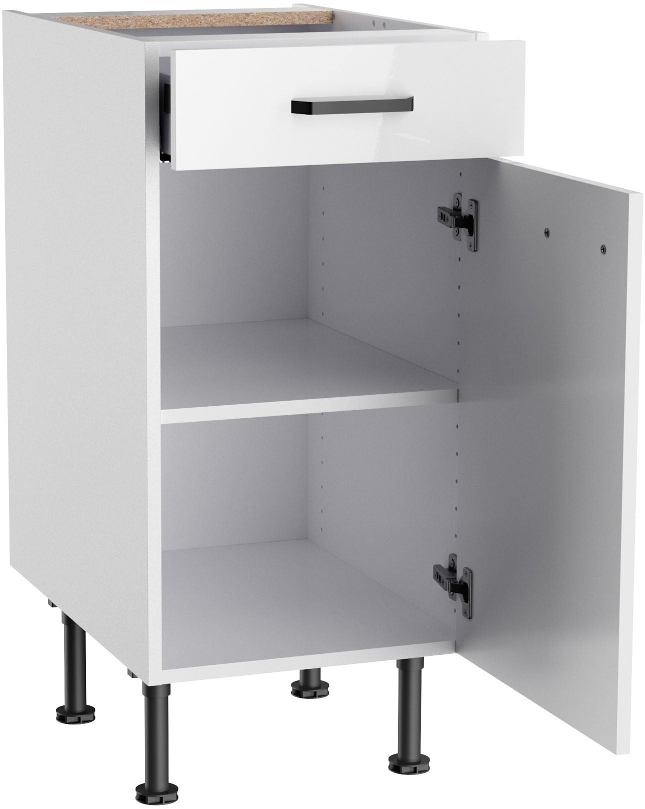 KOCHSTATION Unterschrank »KS-Paula« 40 cm breit, 87 cm hoch, mit 1 Schubkasten, 1 Tür, 1 Einlegeboden