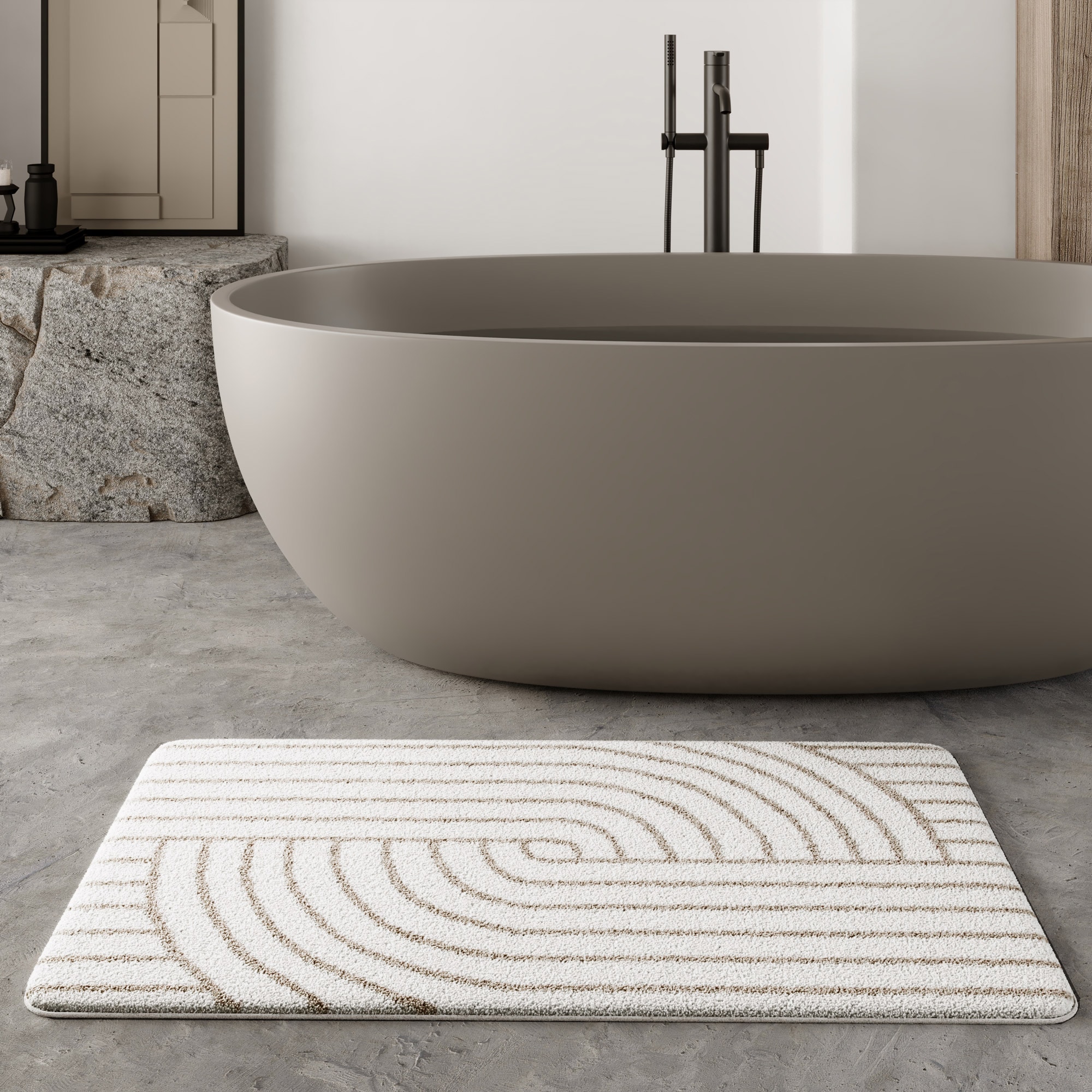 Wecon home Basics Badematte "Hilda" Höhe 15 mm waschbar, rutschfest, strapa günstig online kaufen