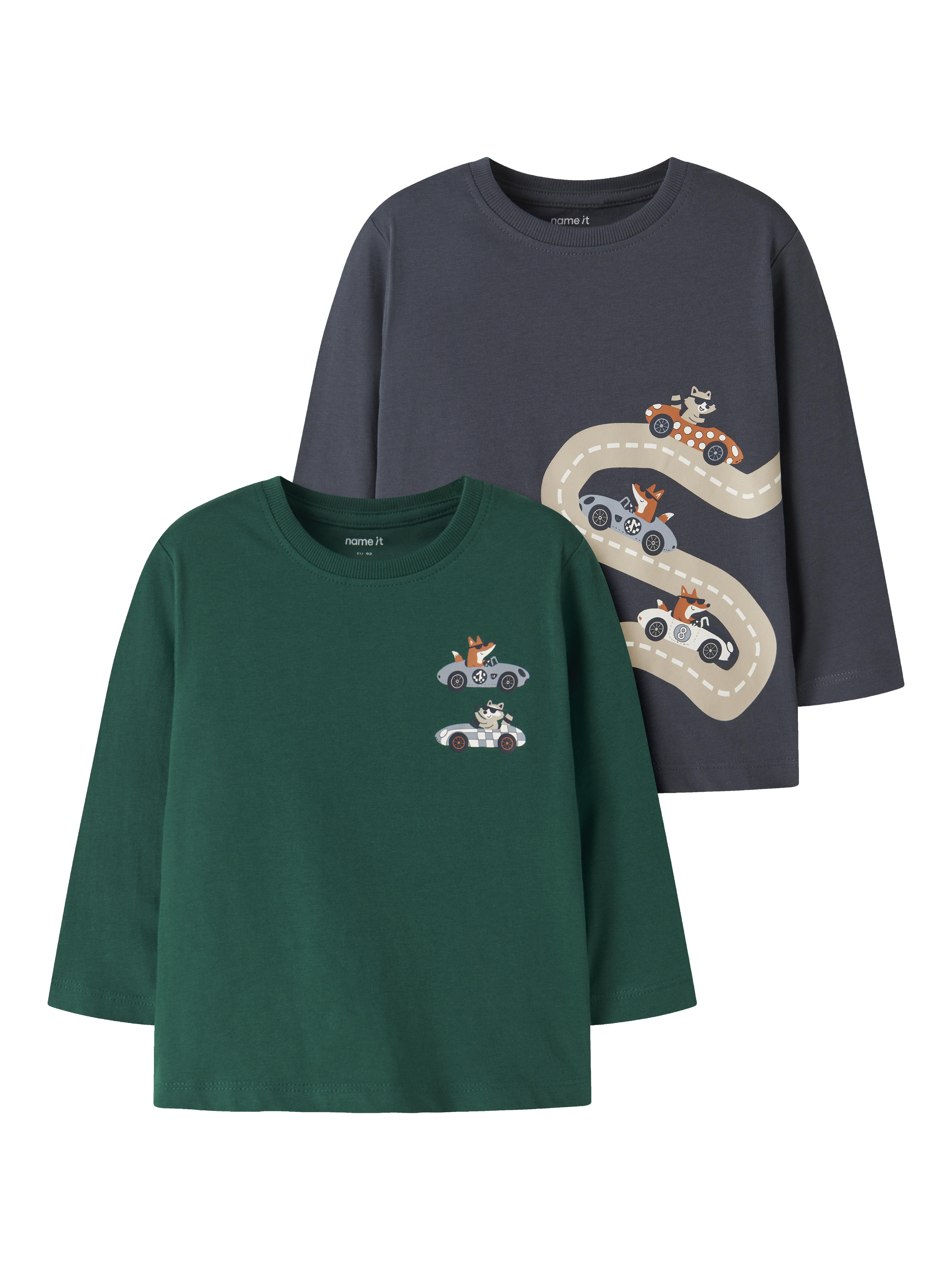 Name It Langarmshirt "NMMVAGNO 2P LS LOOSE TOP" Packung, 2er-Pack, Baumwolle, loose fit