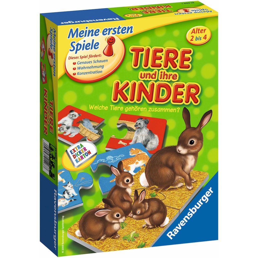 Ravensburger Spiel »Tiere und ihre Kinder«, Made in Europe, FSC® - schützt Wald - weltweit