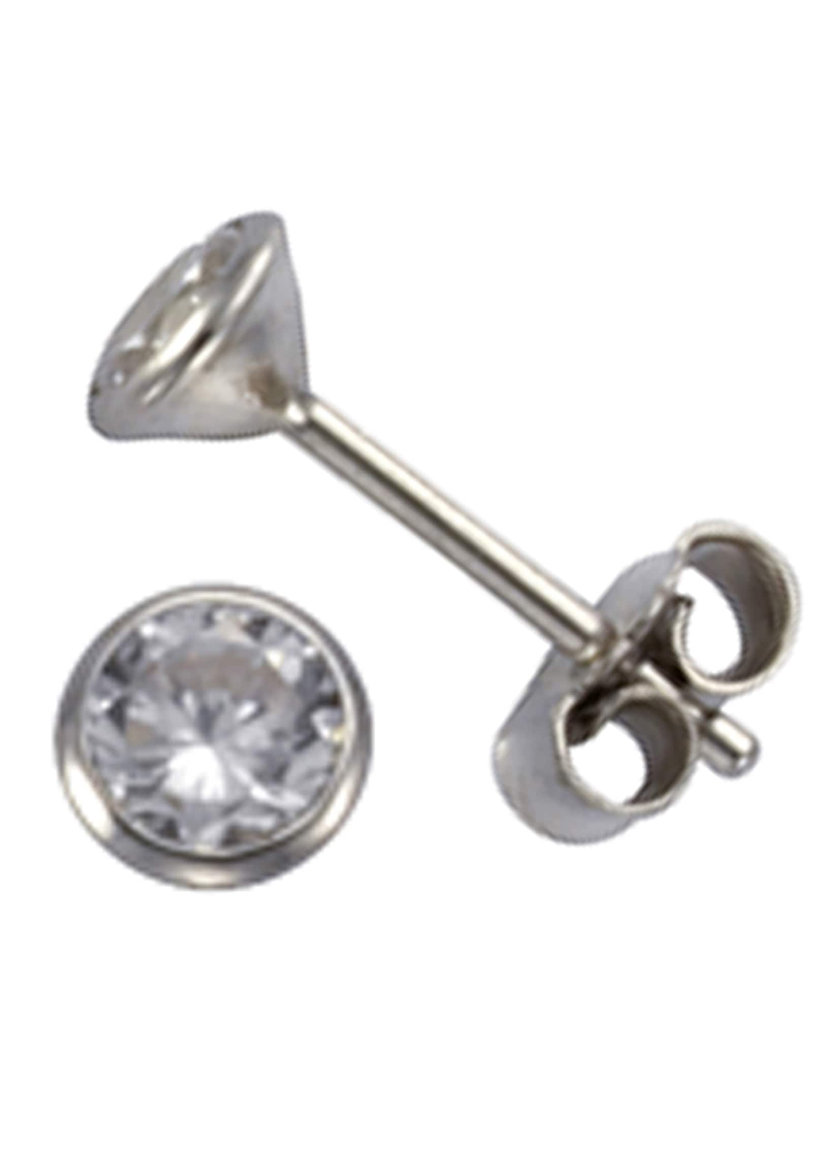Firetti Paar Ohrstecker »Schmuck Geschenk Silber 925 Ohrschmuck Solitär«, mit Zirkonia (synth.)