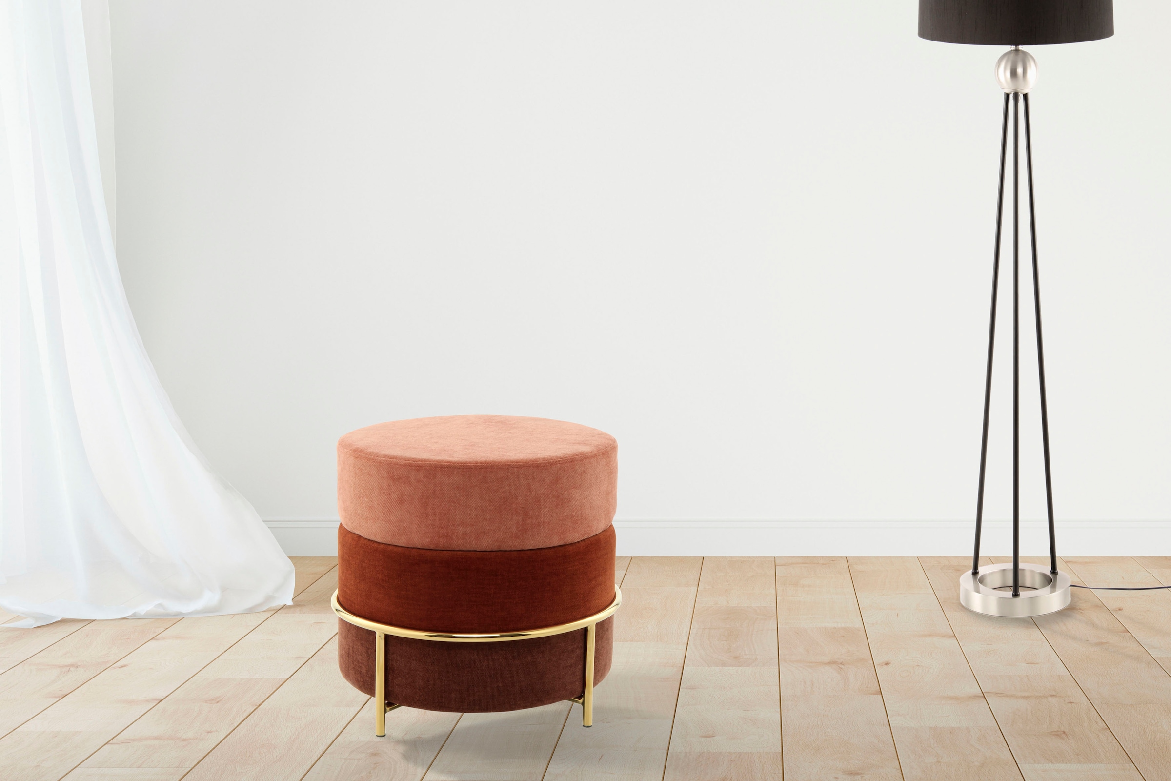 Kayoom Sitzhocker "Hocker Matilda 225, Komfortable runde Form, Gemütlicher günstig online kaufen