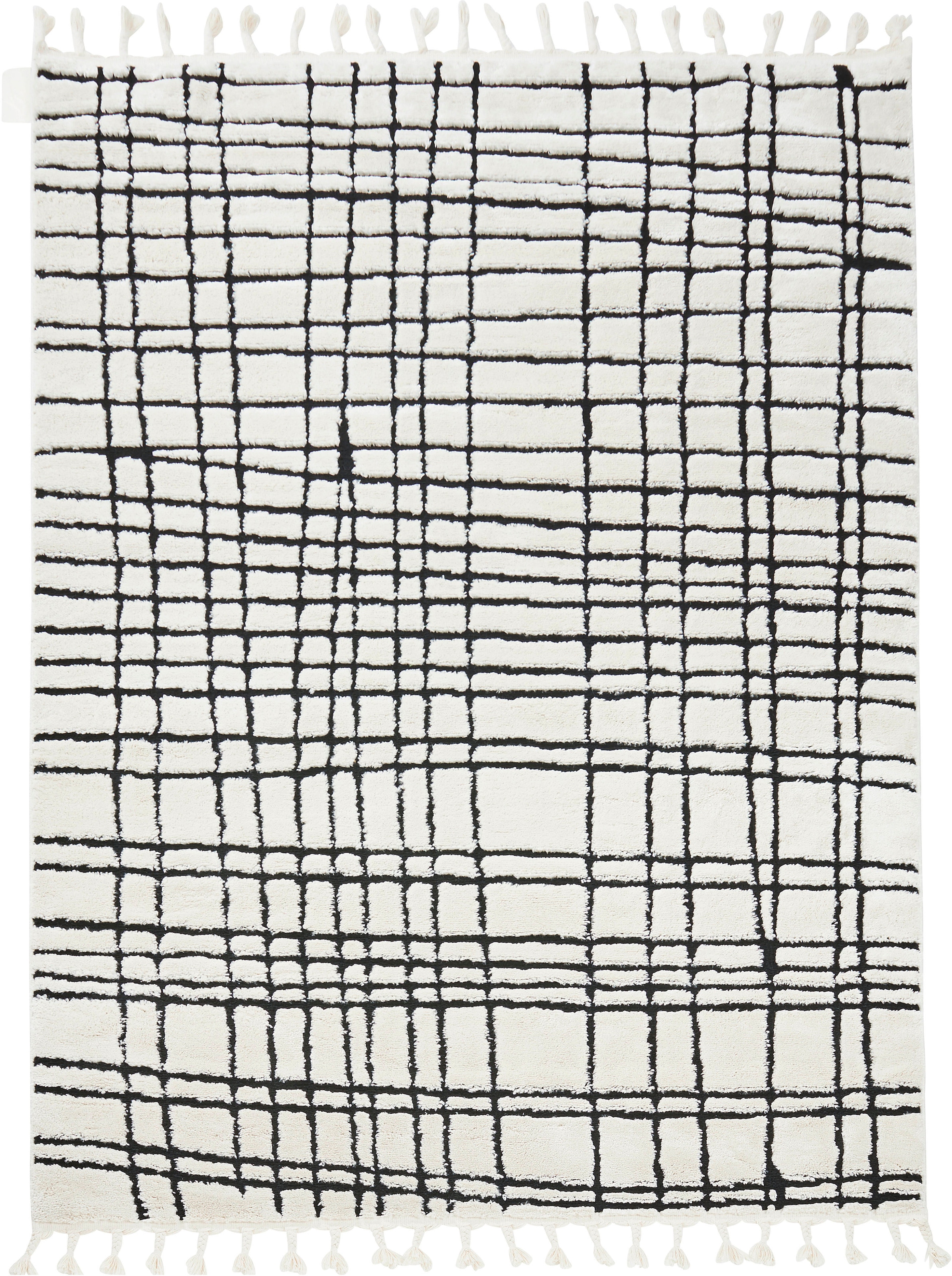 done. Teppich "RIVER" rechteckig 10 mm Höhe modernes Scandi Design, kariert günstig online kaufen