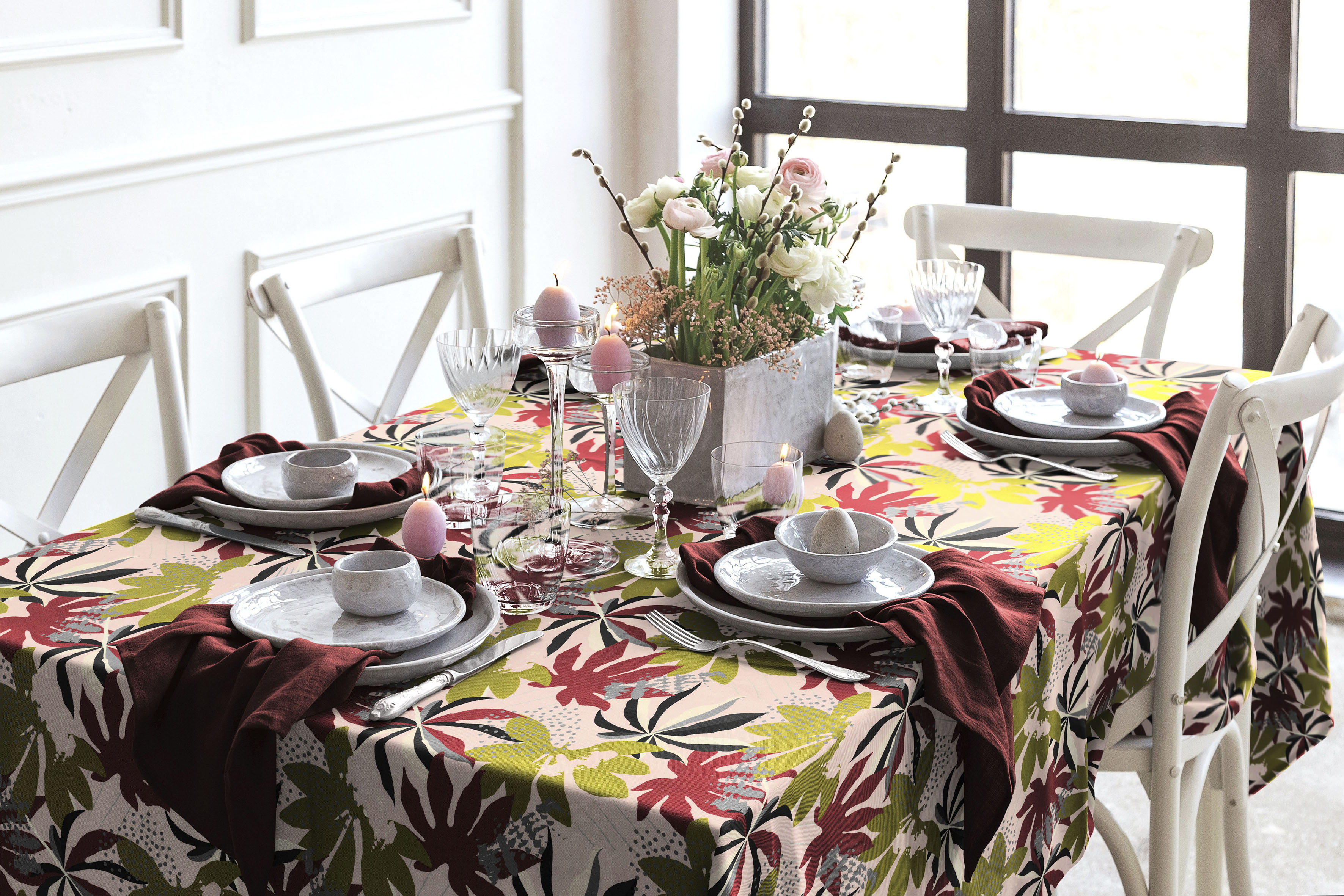 Adam Tischdecke "Jungle" aus 100% Bio-Baumwolle günstig online kaufen