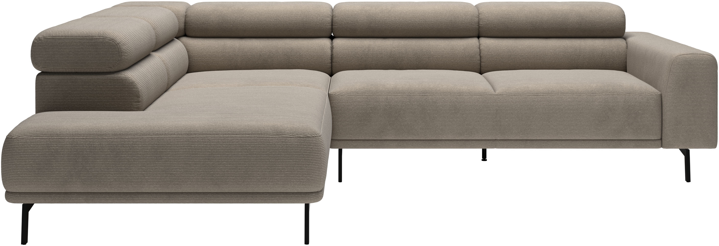 SCHÖNER WOHNEN-Kollektion "Tossa, Modernes Design trifft smarte Funktione, Breite 273 cm" Motorischer Sitzvorzug, Kopfteil-Funktion & Saugroboter-Höhe