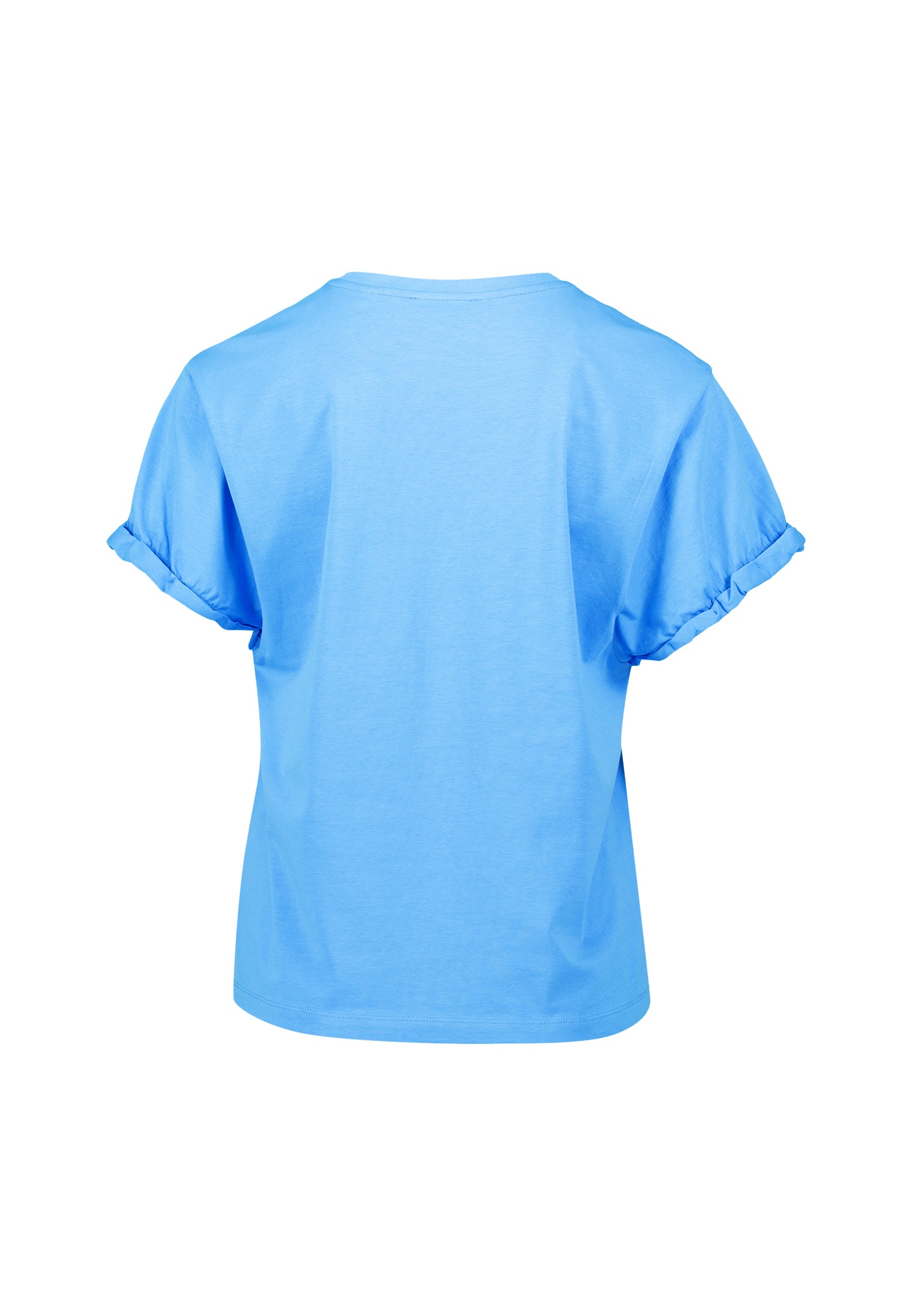 Zero Kurzarmshirt »zero Shirt mit Rüschen am Ärmel«, (1 tlg.), Plain/ohne Details