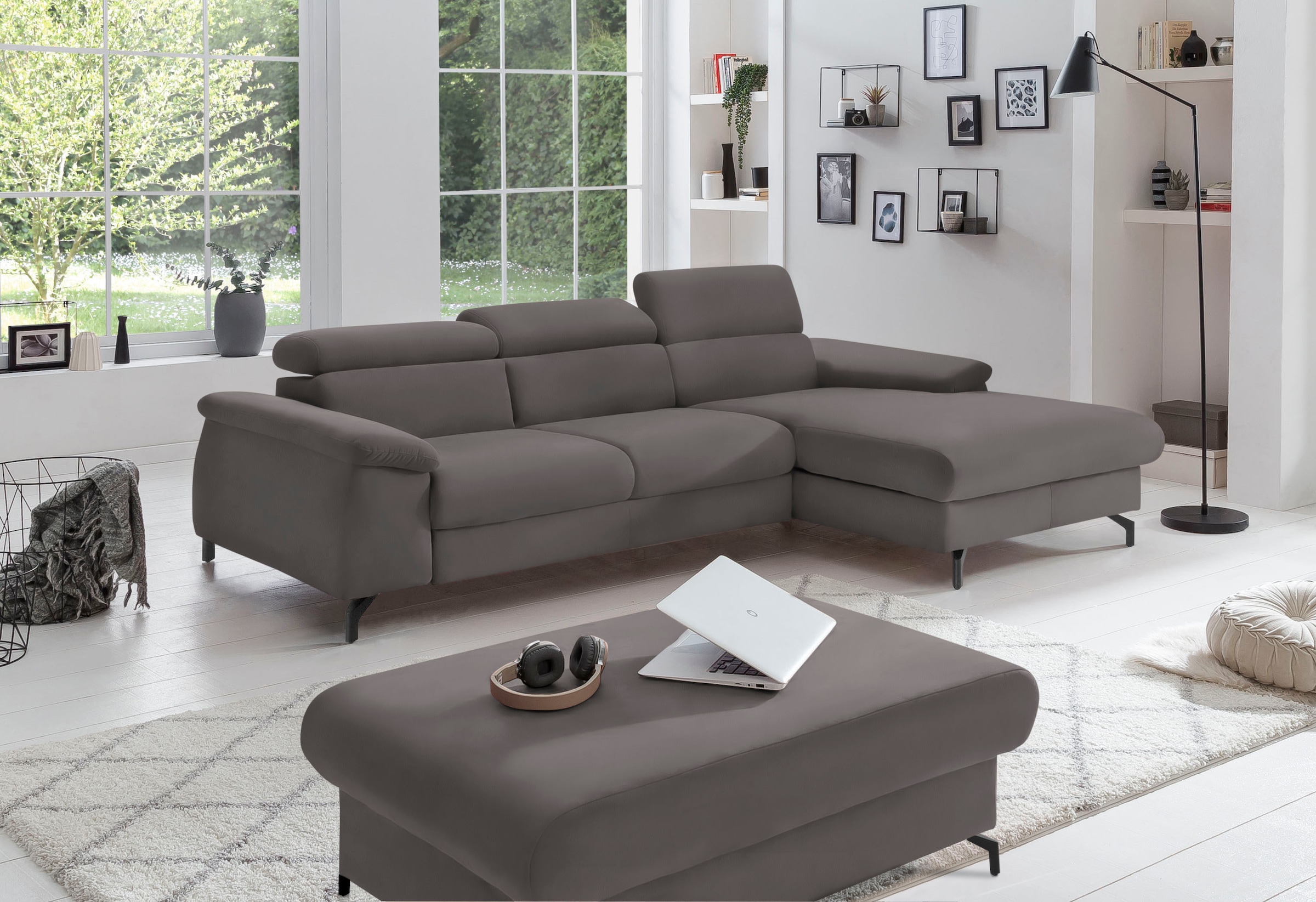 COTTA Ecksofa »Kitty L-Form«, inkl. Kopfteilverstellung, optional mit Bettfunktion u. Bettkasten
