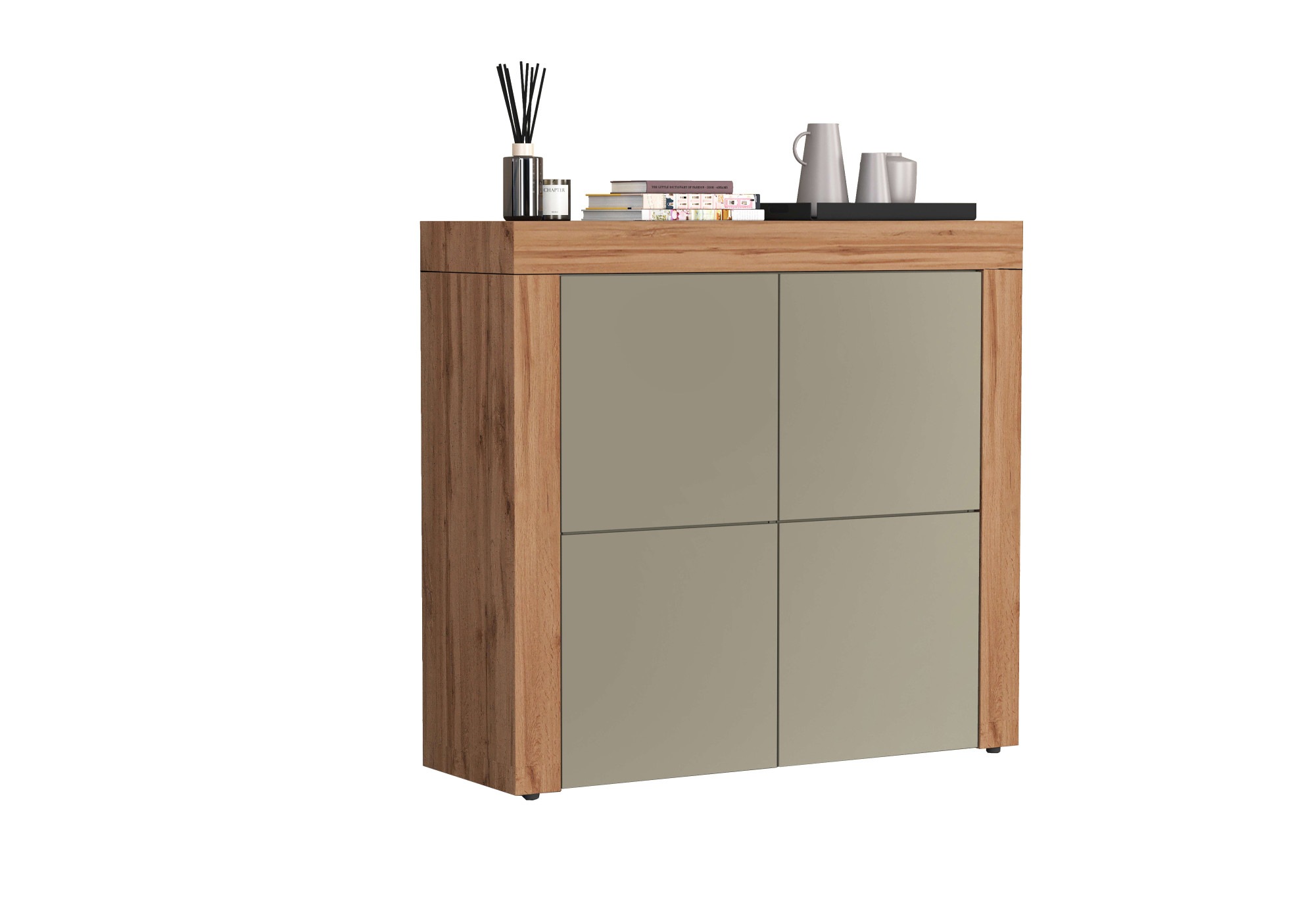 INOSIGN Highboard "CHRONOS Breite 140 cm mit 4 Türen und 8 Fächer Made in I günstig online kaufen