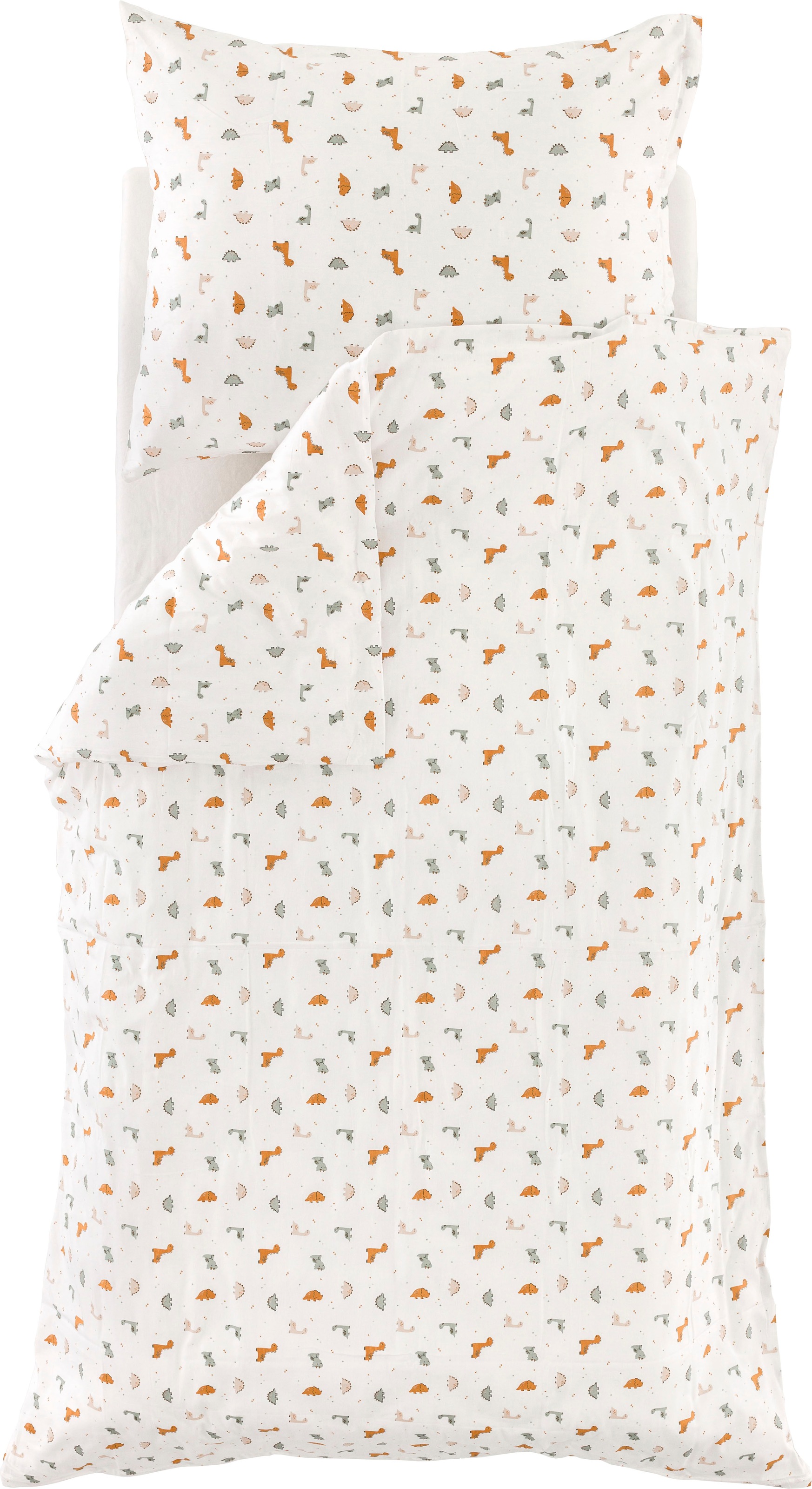 Träumeland Bettwäsche "Dinolino" 2 Stk. verpackt im praktischen & wiederver günstig online kaufen
