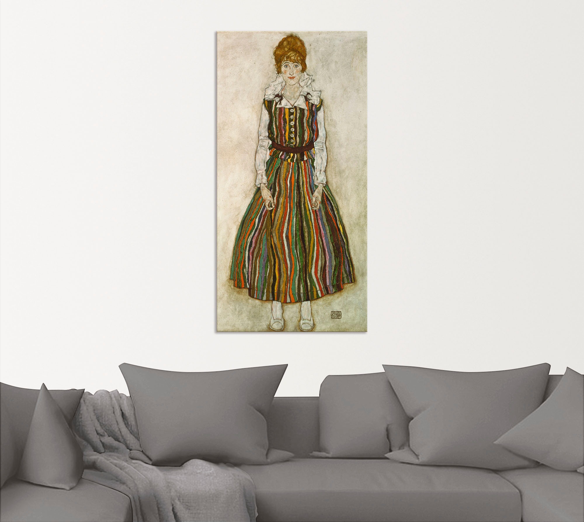 Wandbild Alubild, oder St.), (1 »Edith | als BAUR Poster Größen in bestellen 1915.«, Artland Schiele. Leinwandbild, Frau, Wandaufkleber versch.