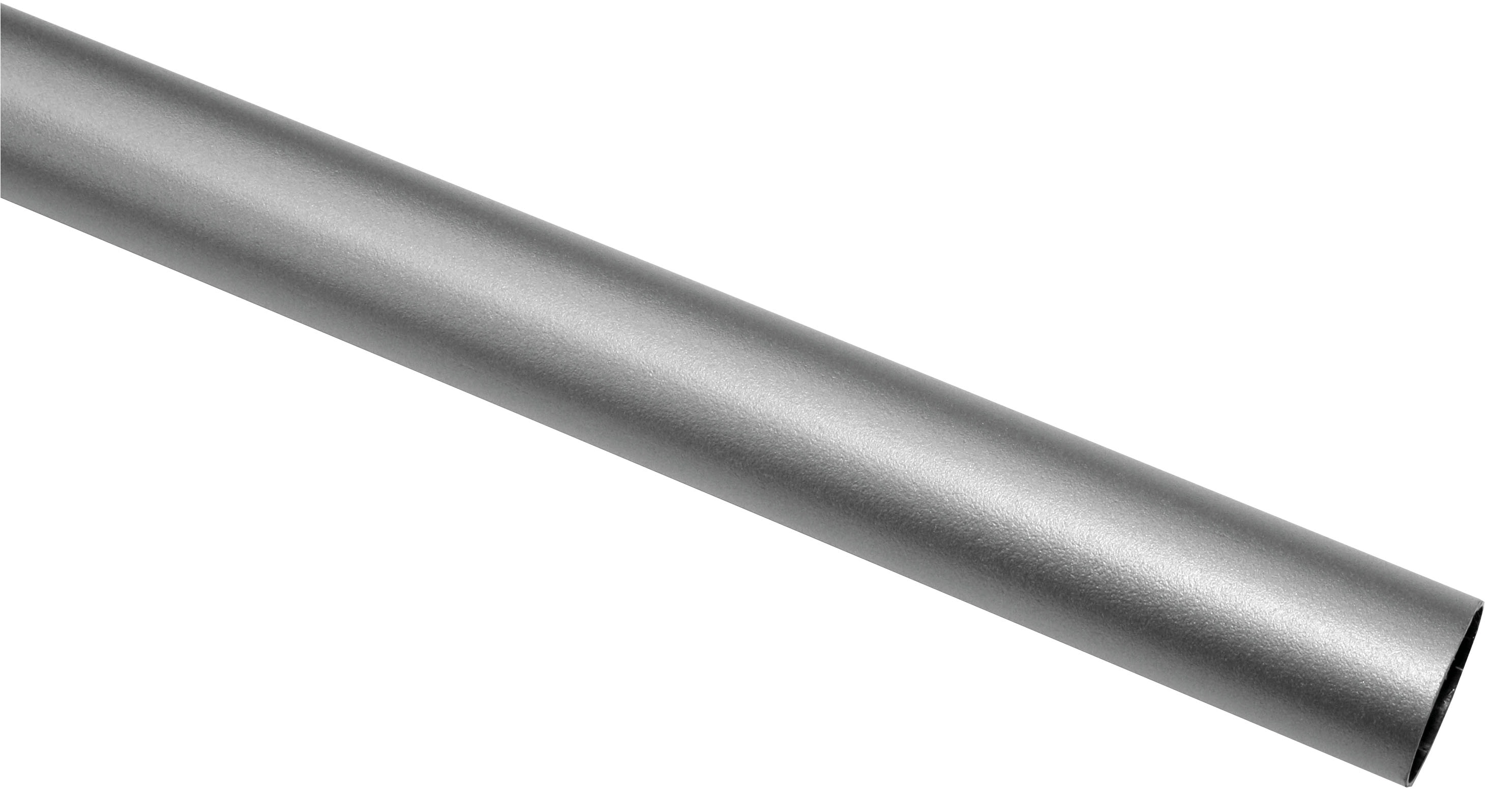 GARDINIA Gardinenstange "Industrial Home" Ø 2,5 mm 1 läufig-läufig mit Bohren, Wandmontage, Metall, Gardinenstangen Set aus Metall
