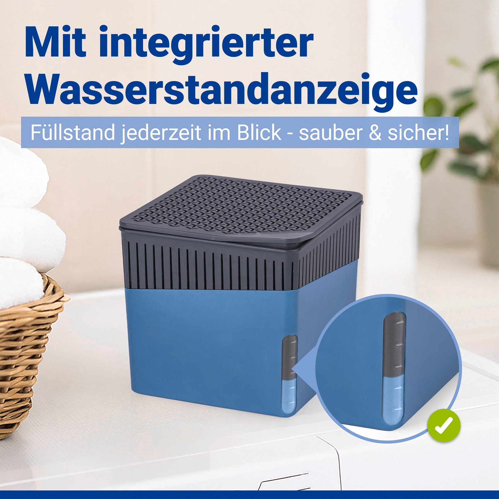 WENKO Luftentfeuchter »Cube« für 80 m³ Räume 2 x 1000g