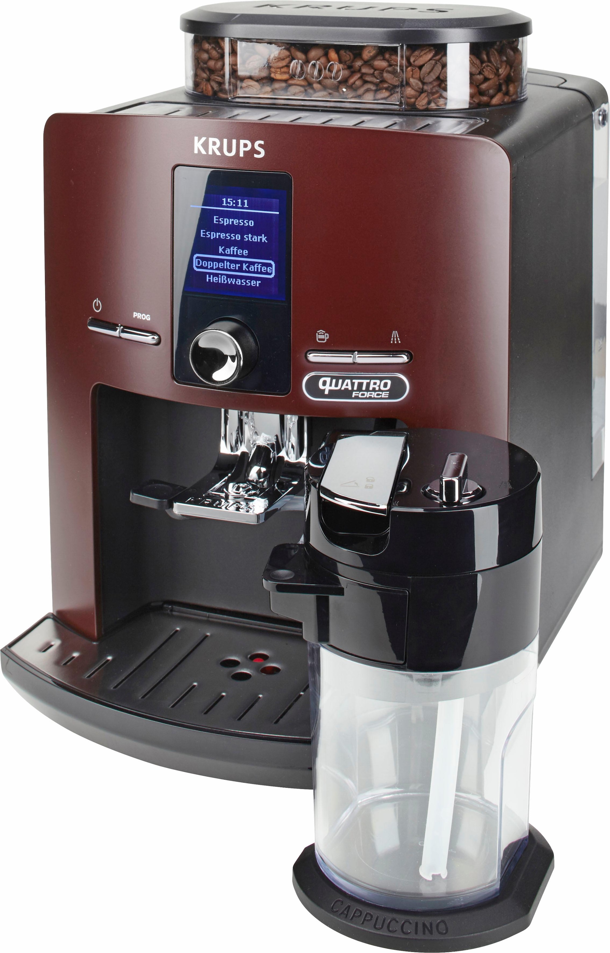 kompact-LCD BAUR Display, | Espresseria integrierter auf Raten Milchbehälter »EA829G Kaffeevollautomat Latt\'Espress«, Krups mit Automatic