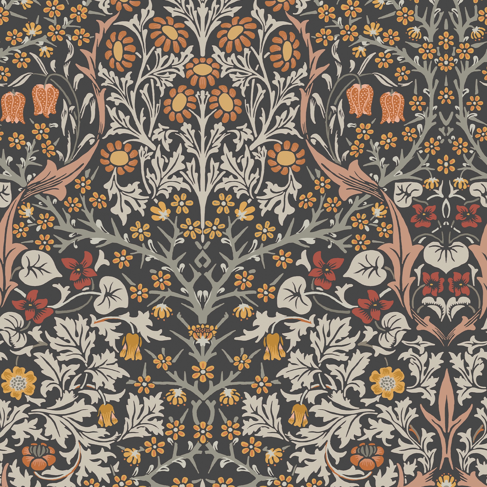 WILLIAM MORRIS AT HOME Vliestapete »Blackthorn«, Retro, Designer Tapete, 10mx52cm (ca. 5m2)