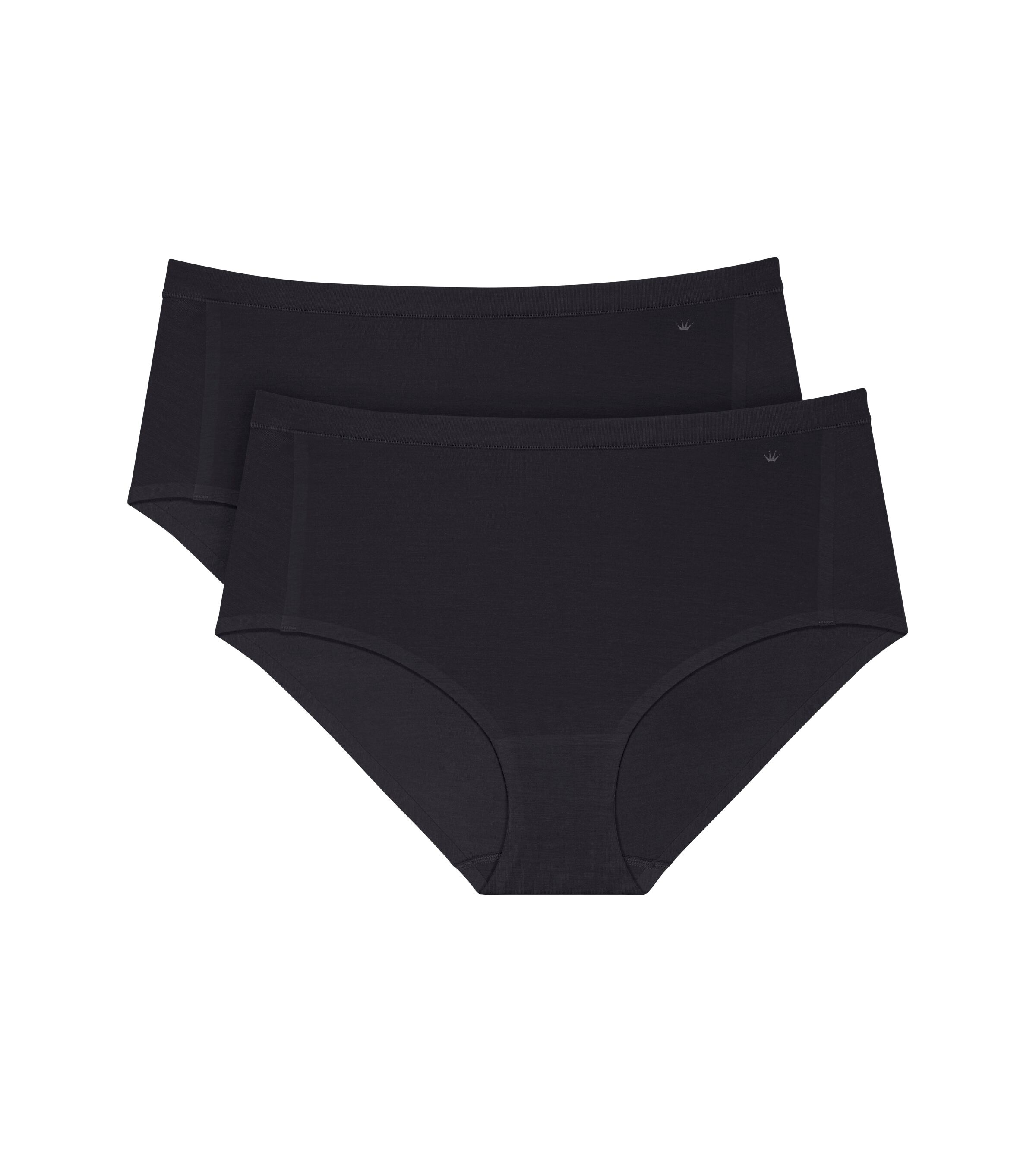 Maxislip »Smart Natural Maxi EX 2P«, (2 St.), Panty schlicht und weich, Slip