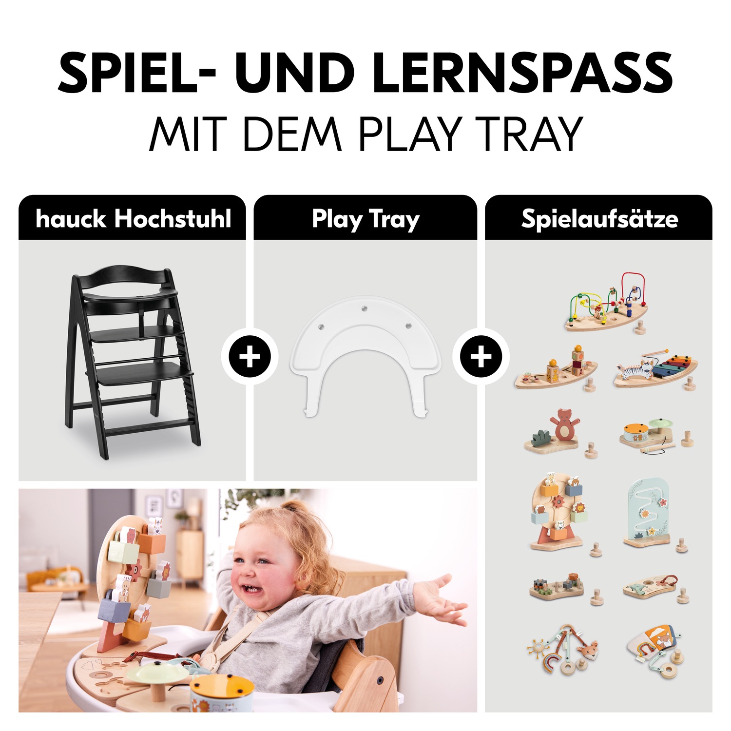 Hauck Hochstuhl »Arketa, Beech Blackwashed«, mitwachsend; FSC® - schützt Wald - weltweit