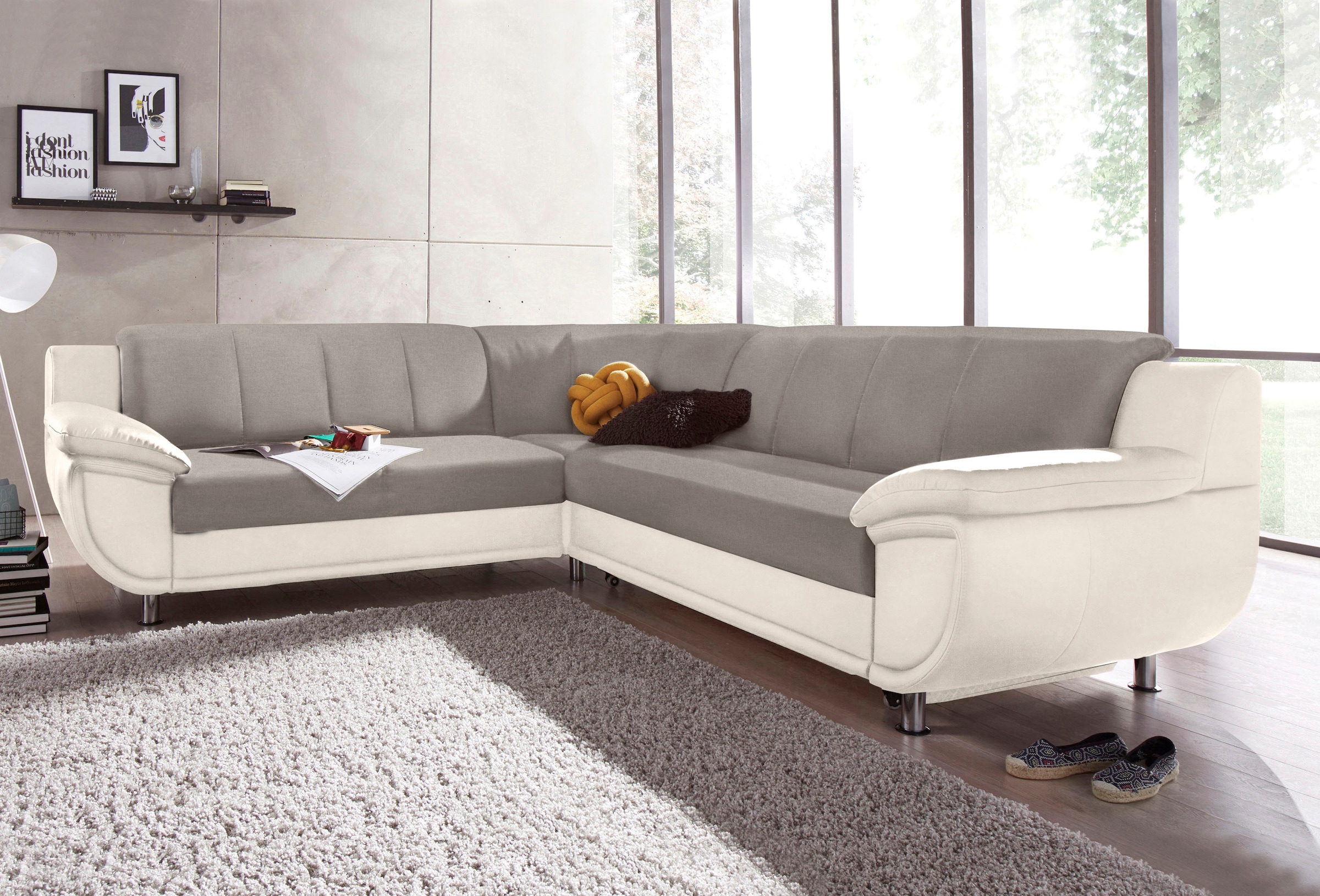 TRENDMANUFAKTUR  Ecksofa »Rondo 3 L-Form« patogi su Fed...