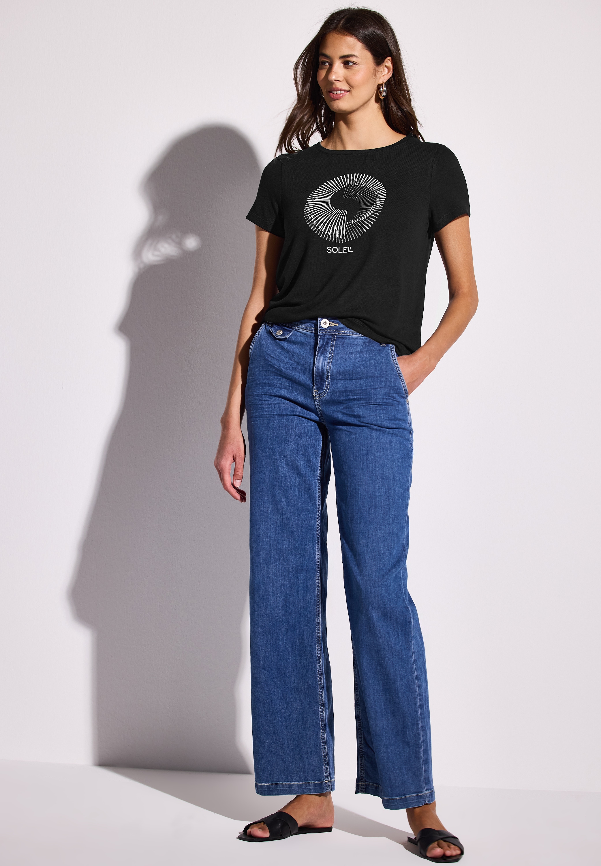 STREET ONE Print-Shirt, mit Rundhalsausschnitt
