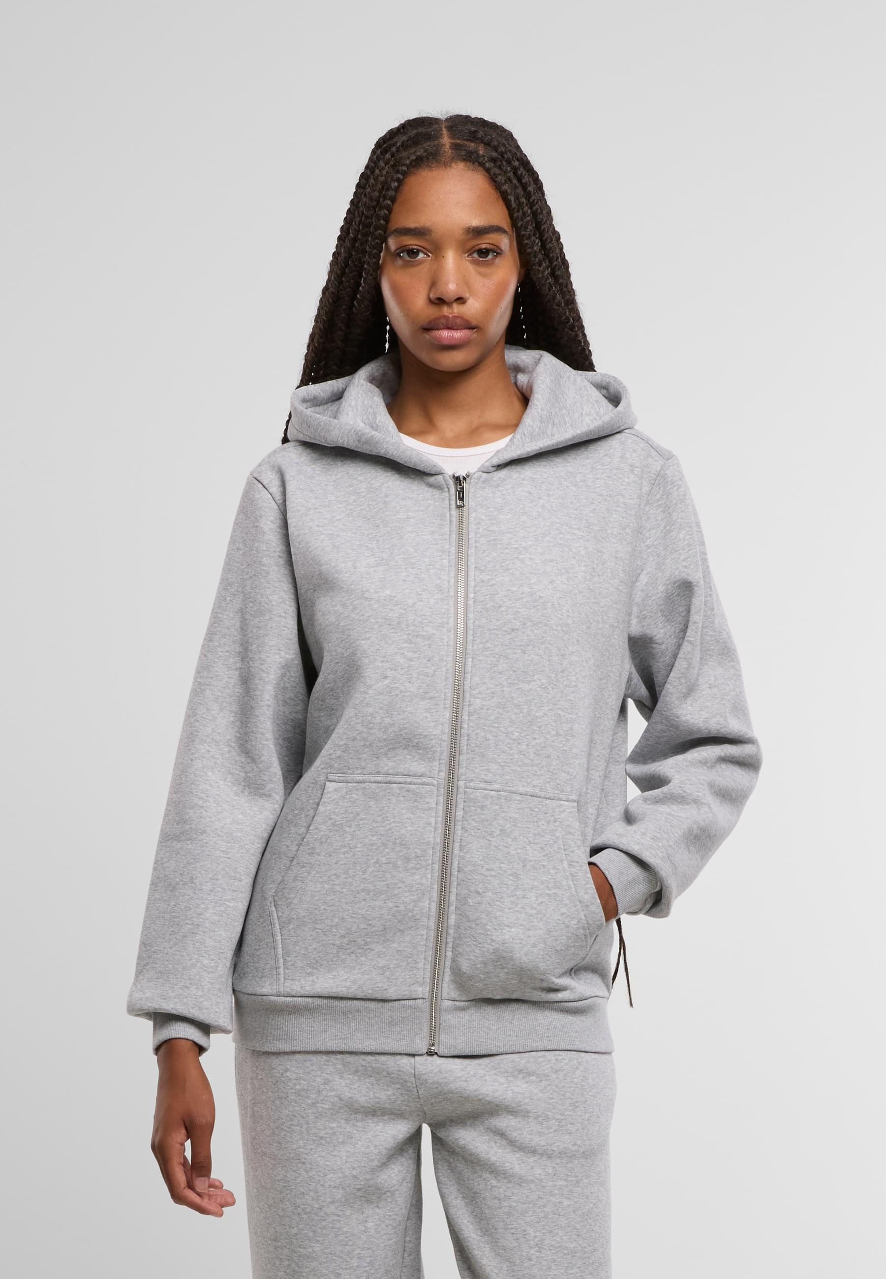 URBAN CLASSICS Sweatjacke »Urban Classics Ladies Fluffy Zip Cardigan«