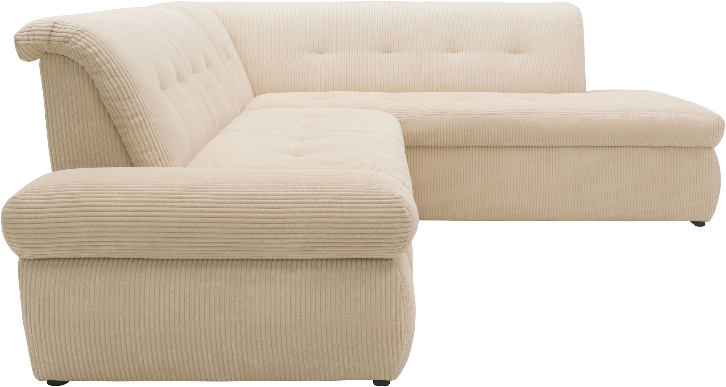 DOMO collection Ecksofa "Moric L-Form" wahlweise mit Bettfunktion und Armle günstig online kaufen
