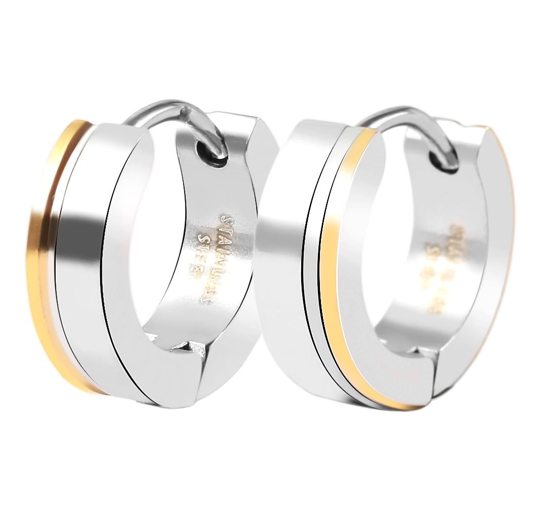 Adelia´s Klappcreolen »Damen Ohrringe – Klappcreole aus Edelstahl« Ideal als Geschenk – dezent und elegant