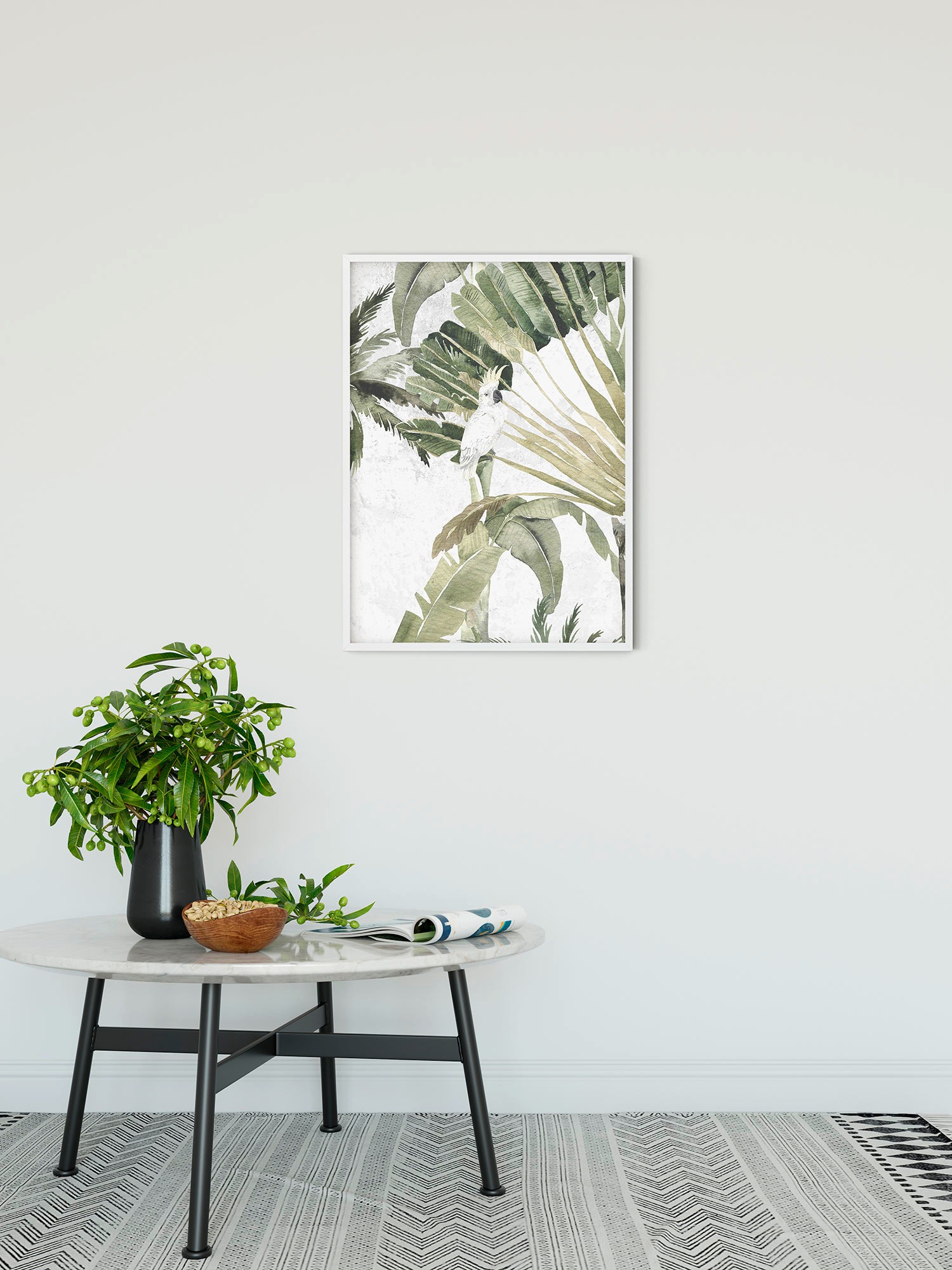 Komar Bild "Oiseau Cacadoo" Natur 1 Stk. tlg. Wandbild zur Dekoration - ohn günstig online kaufen