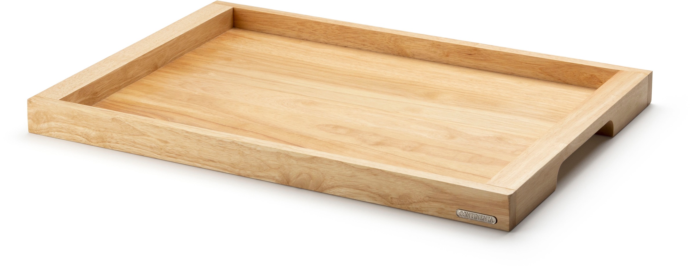 CONTINENTA Tablett, B/L: 40cm x 59cm, braun, Tabletts, Gummibaum