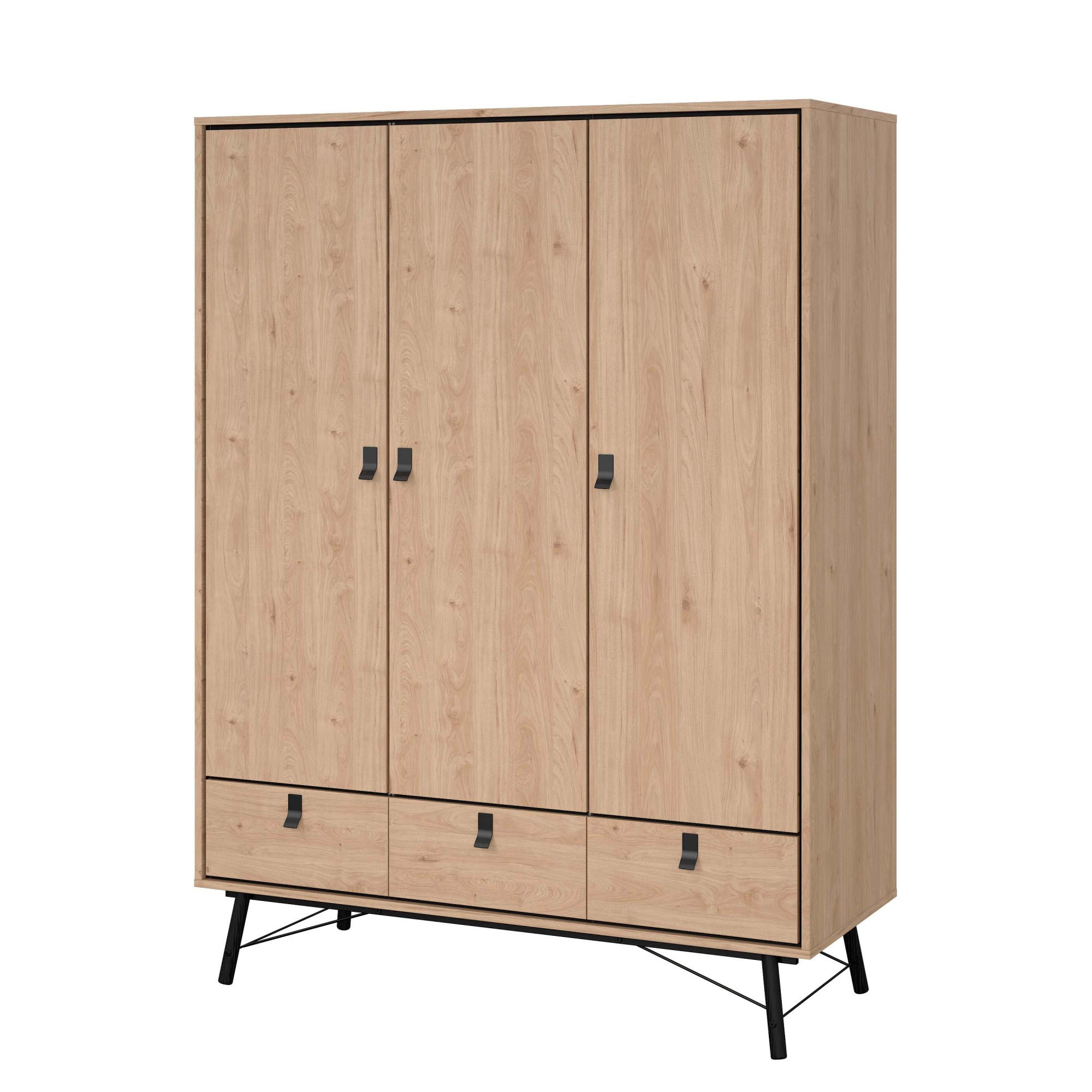 andas Kleiderschrank »RY«, mit 3 Türen und 3 Schubladen, Breite/Höhe 150/200 cm