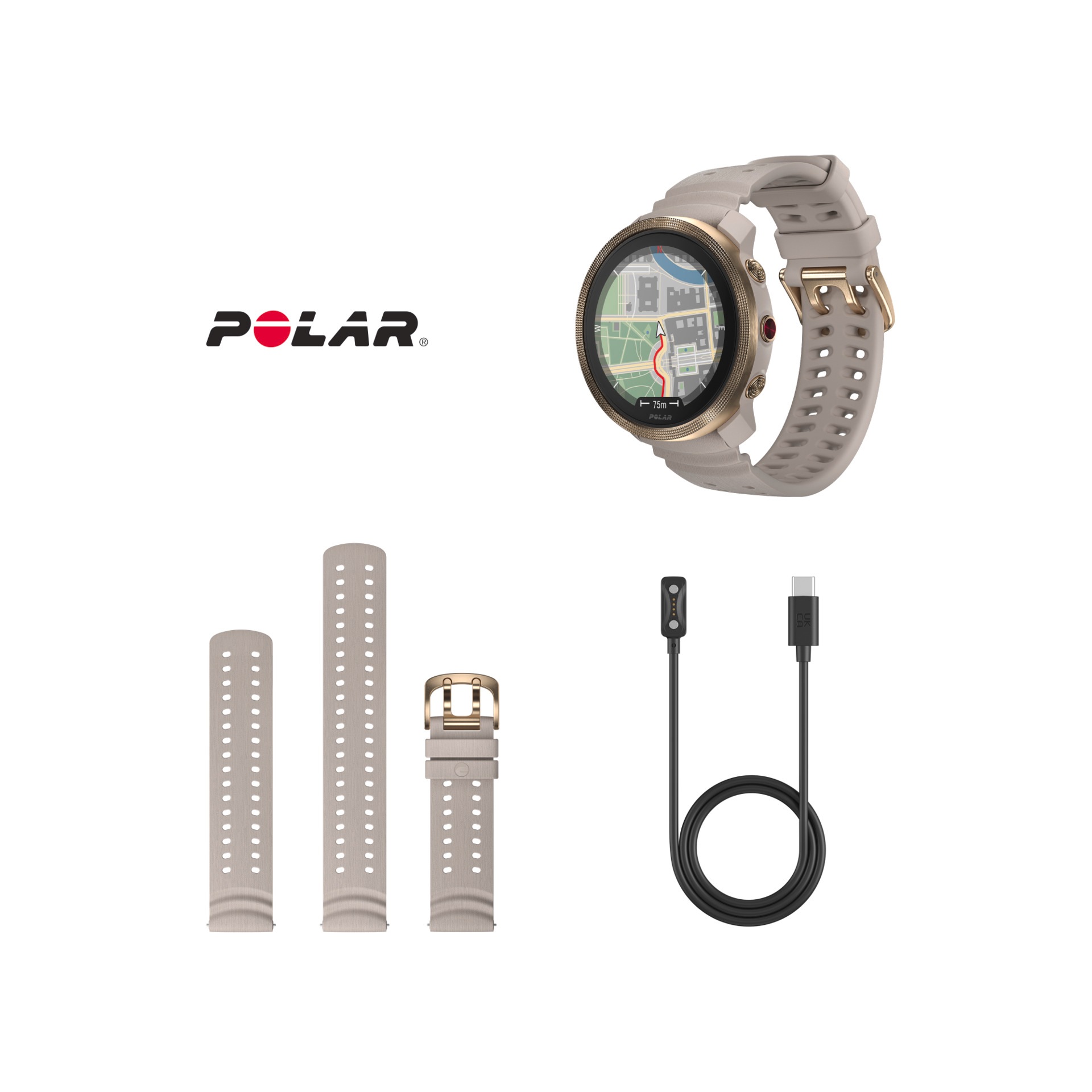 Polar Smartwatch »VANTAGE M3 S-L«, (3,3 cm / 1,28 Zoll), Proprietär, 32 GB,)