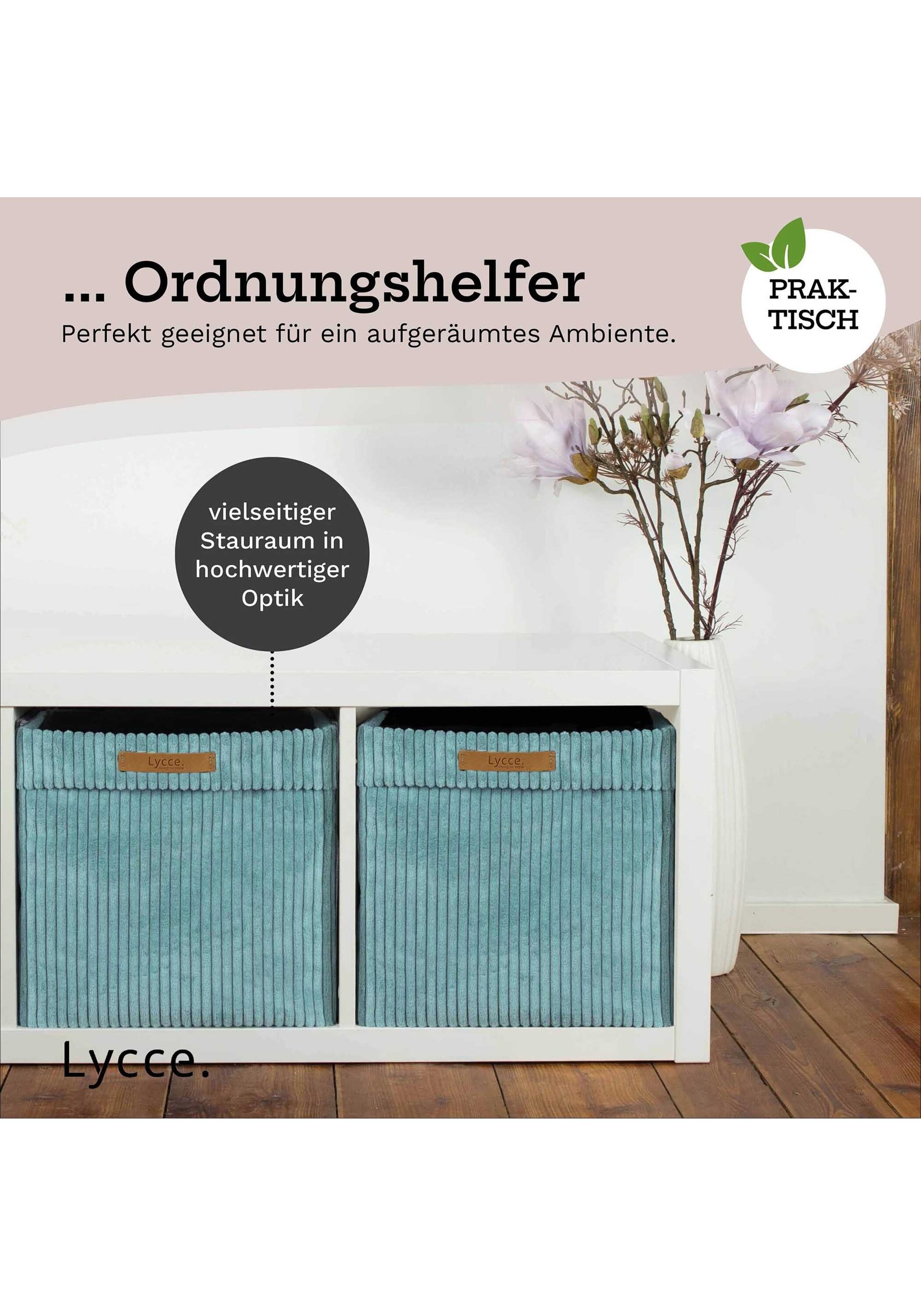 Lycce Aufbewahrungsbox »Aufbewahrungskorb Faltbare Aufbewahrungsbox Cord 4P 4er Pack«