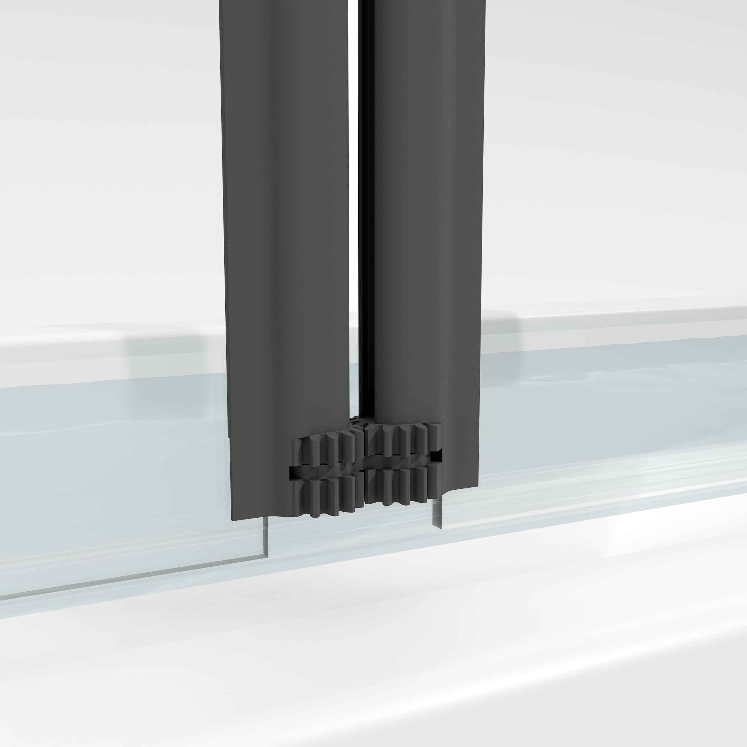 Marwell Badewannenfaltwand »White Vital« 3-flügelig, Aluminiumrahmen, mit integriertem Handtuchhalter