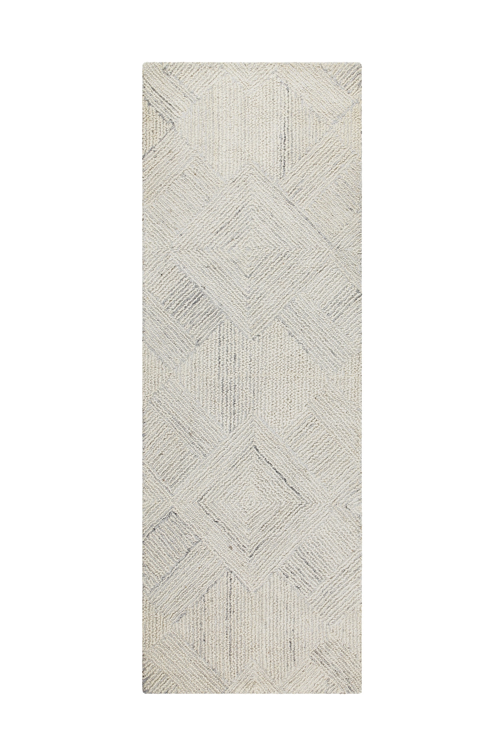 Wecon home Teppich »Hamptons THIRTYTHREE«, rechteckig, 15 mm Höhe, Läufer, Fasermix, Kurzflor, Wohnzimmer, elegant, robust, geometrisch
