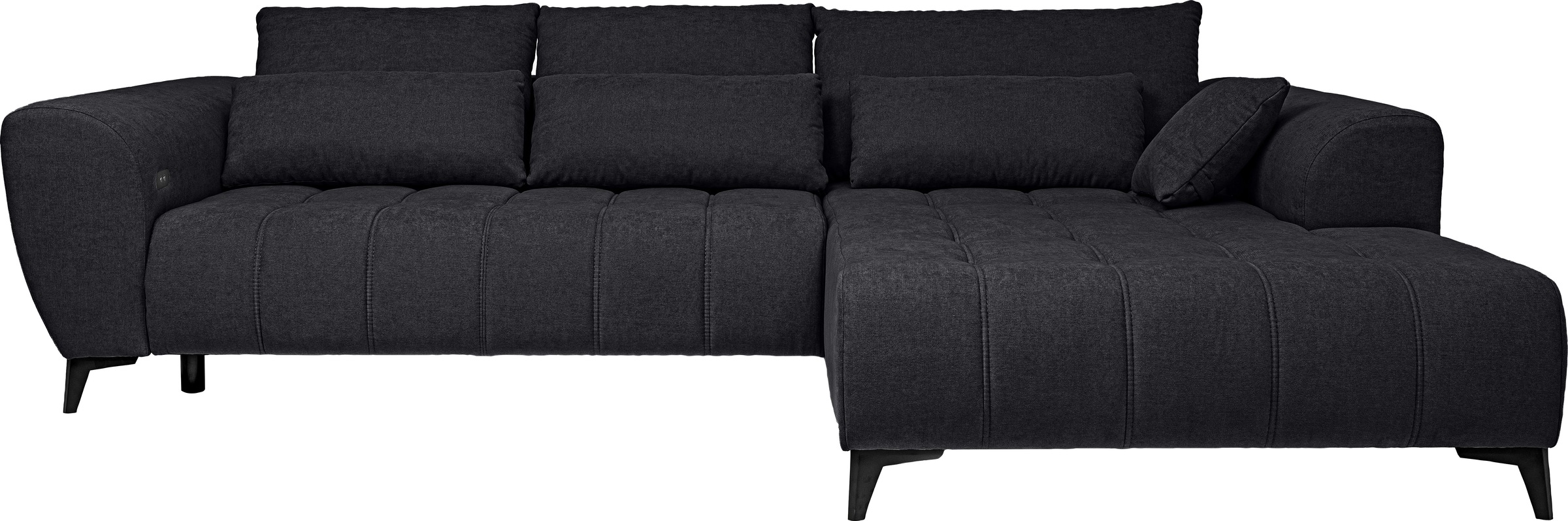 WERK2 Ecksofa "Garay, XXL-Liegefläche, elektrisch ausziehbar auf ca. 228×12 günstig online kaufen