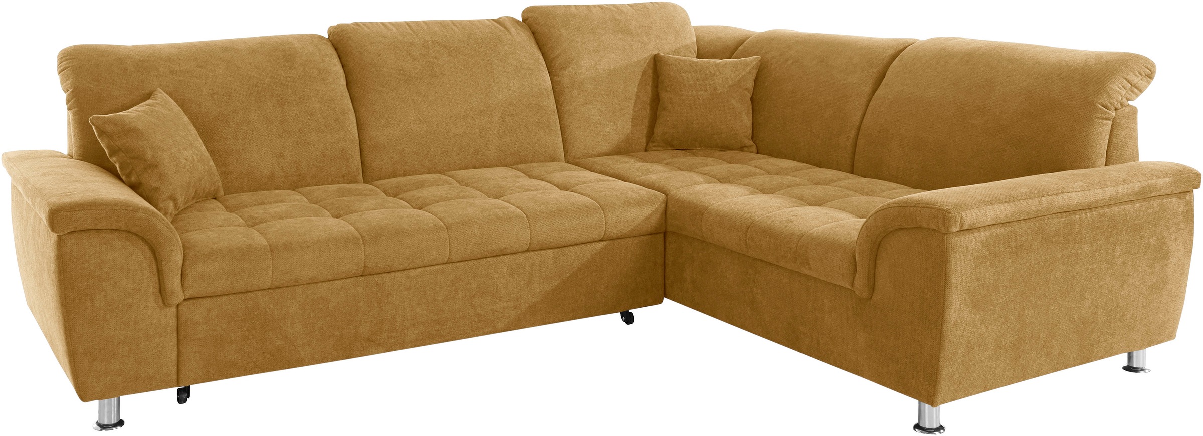 DOMO collection Ecksofa »Franzi L-Form«, wahlweise mit Kopfteilverstellung (dann Breite: 275 cm)