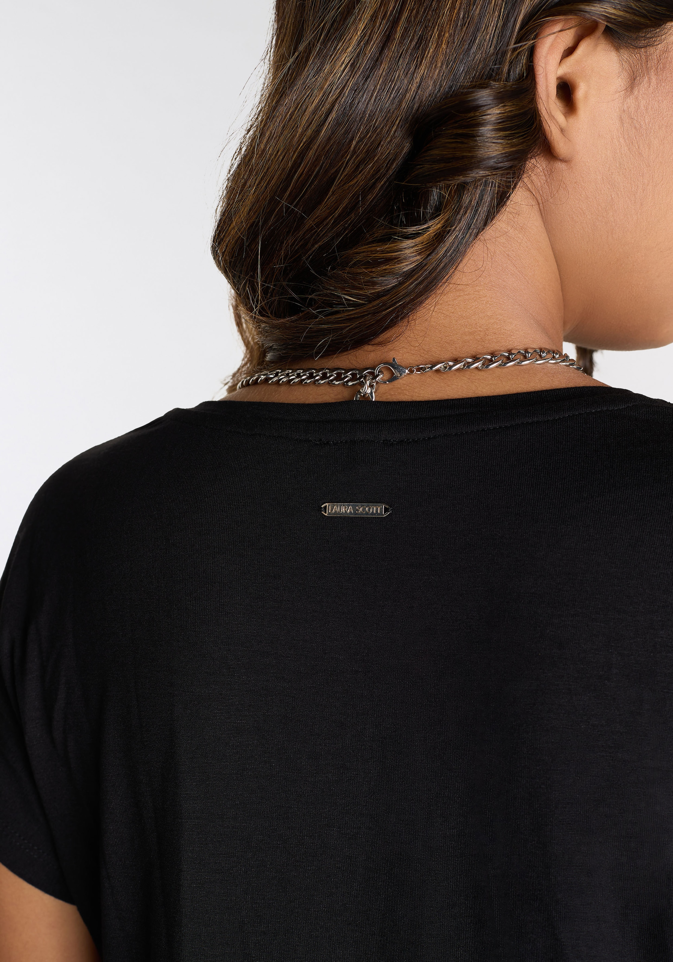 Laura Scott Kurzarmshirt, mit stylischen Sternen